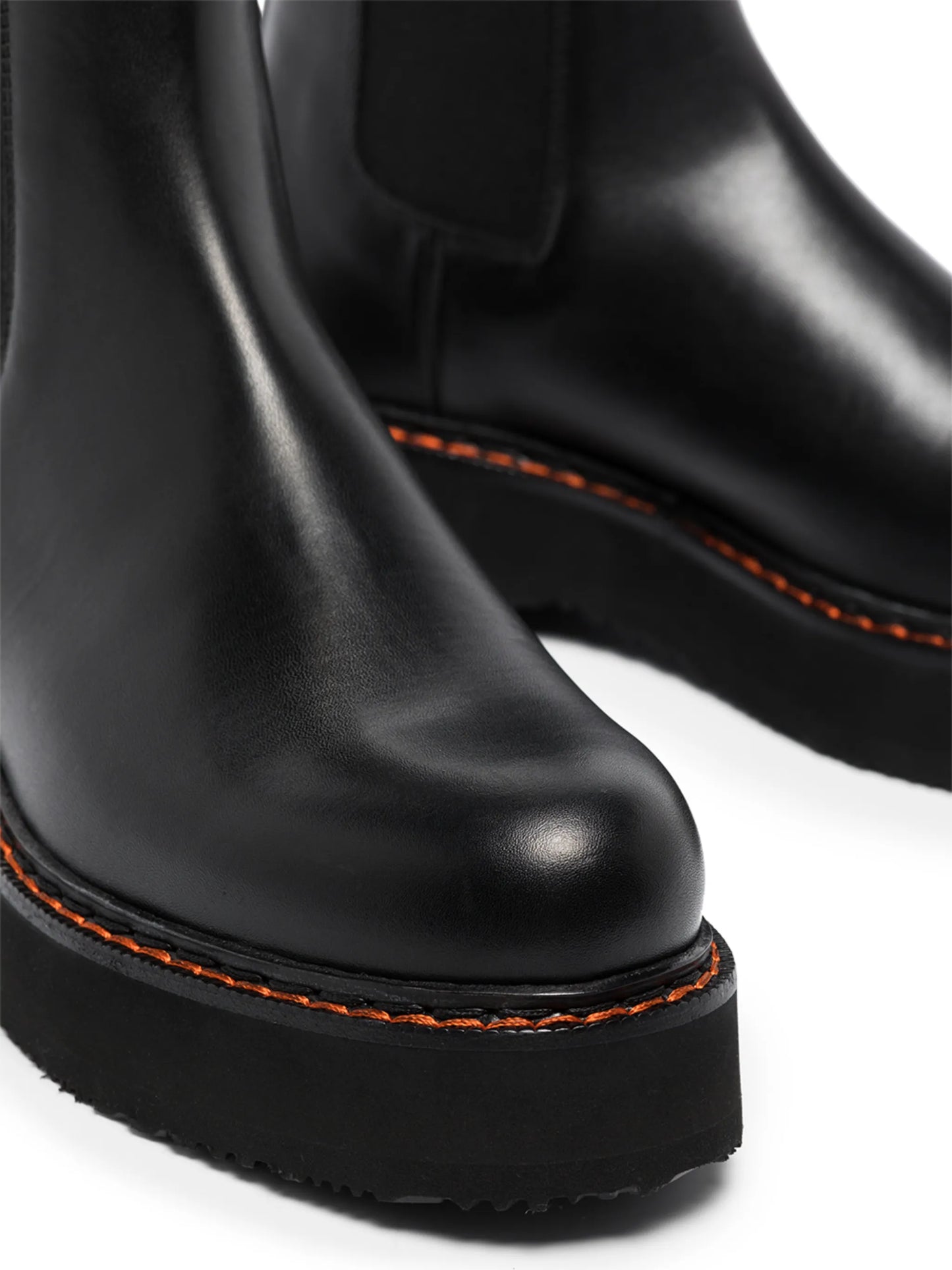 contrast-stitch Chelsea boots
