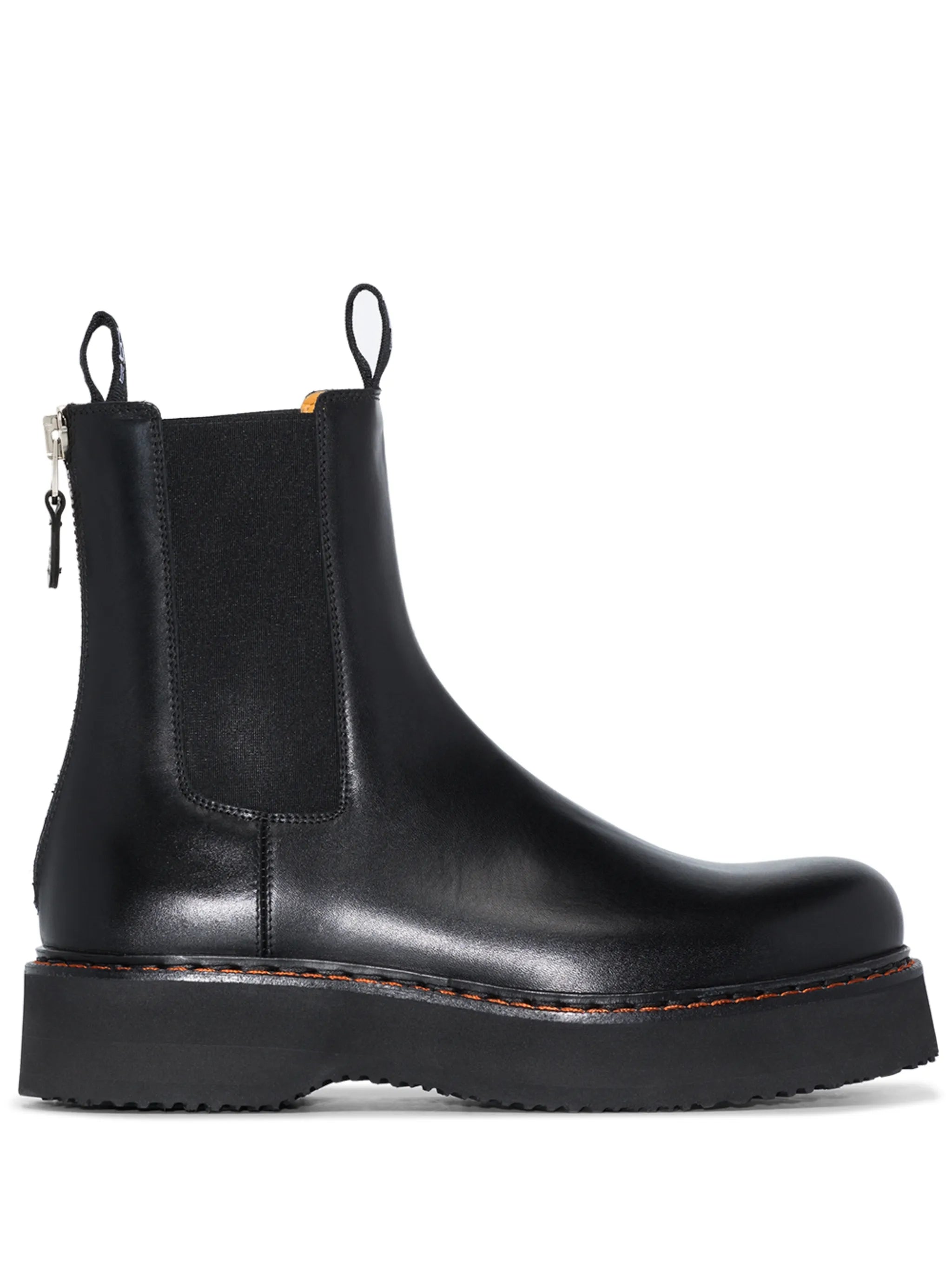 contrast-stitch Chelsea boots