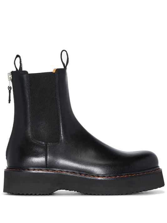 contrast-stitch Chelsea boots