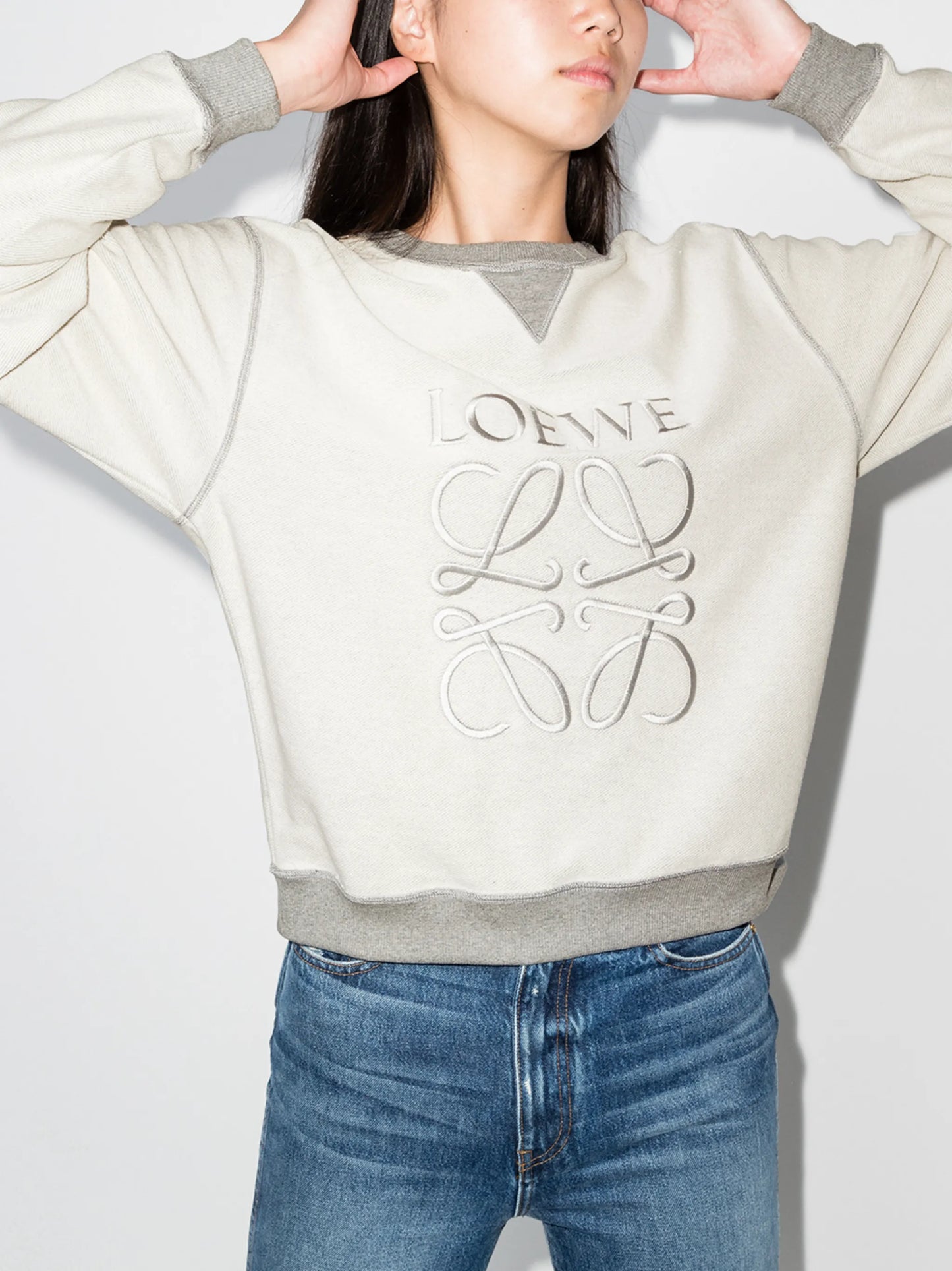 Anagram crew-neck jumper