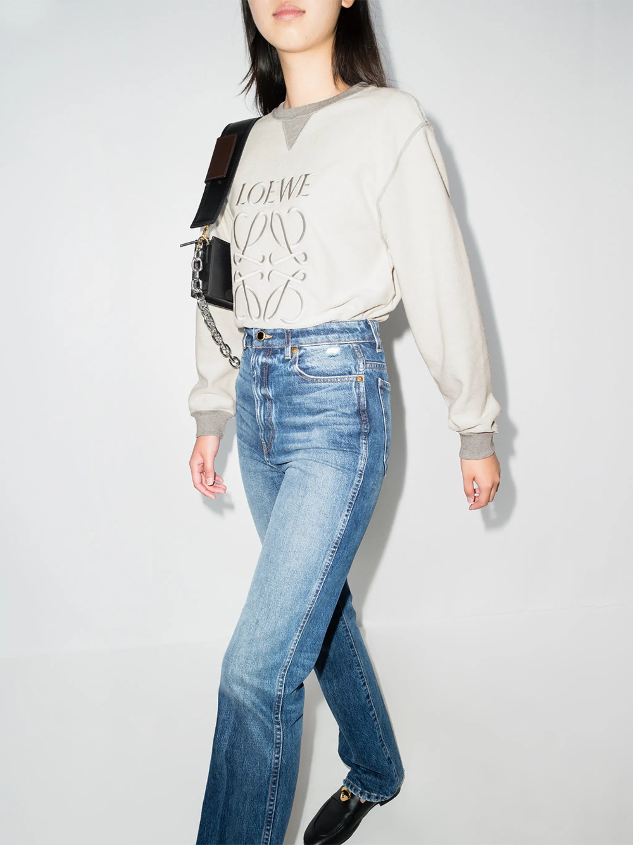 Anagram crew-neck jumper