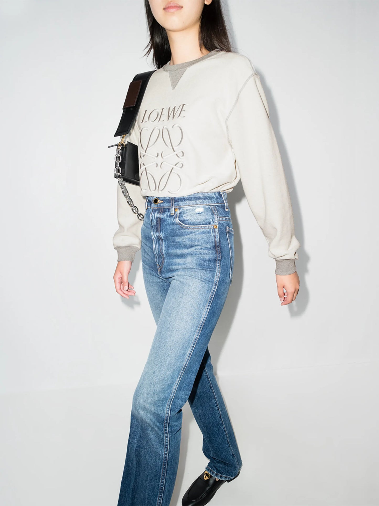 Anagram crew-neck jumper