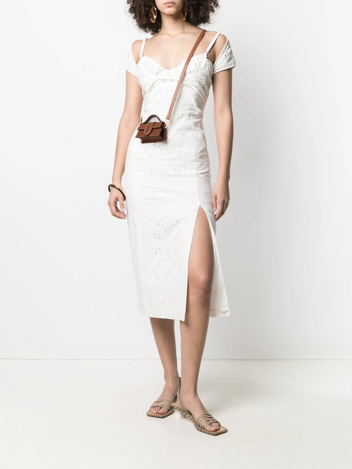 broderie anglaise midi sundress