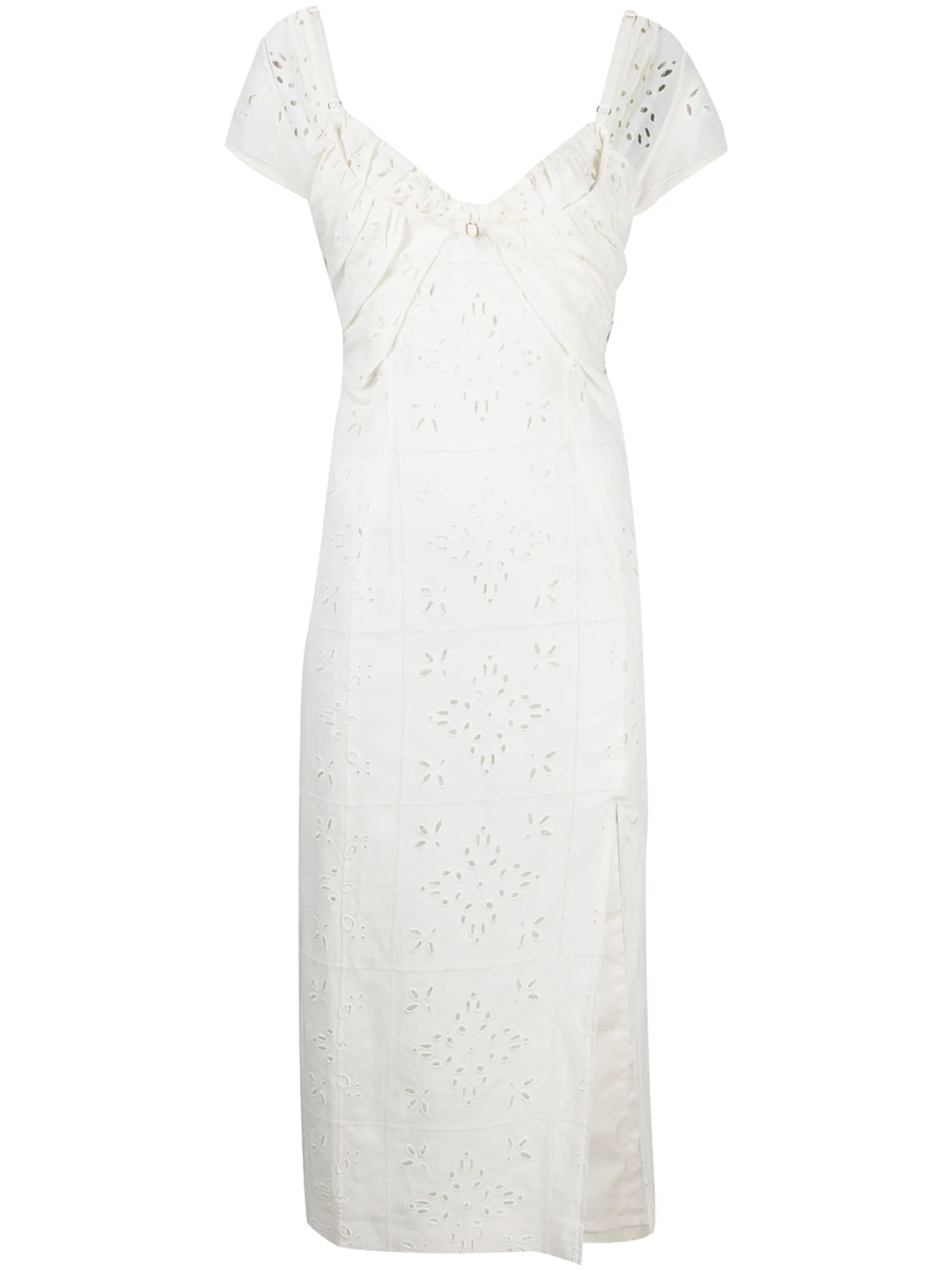 broderie anglaise midi sundress