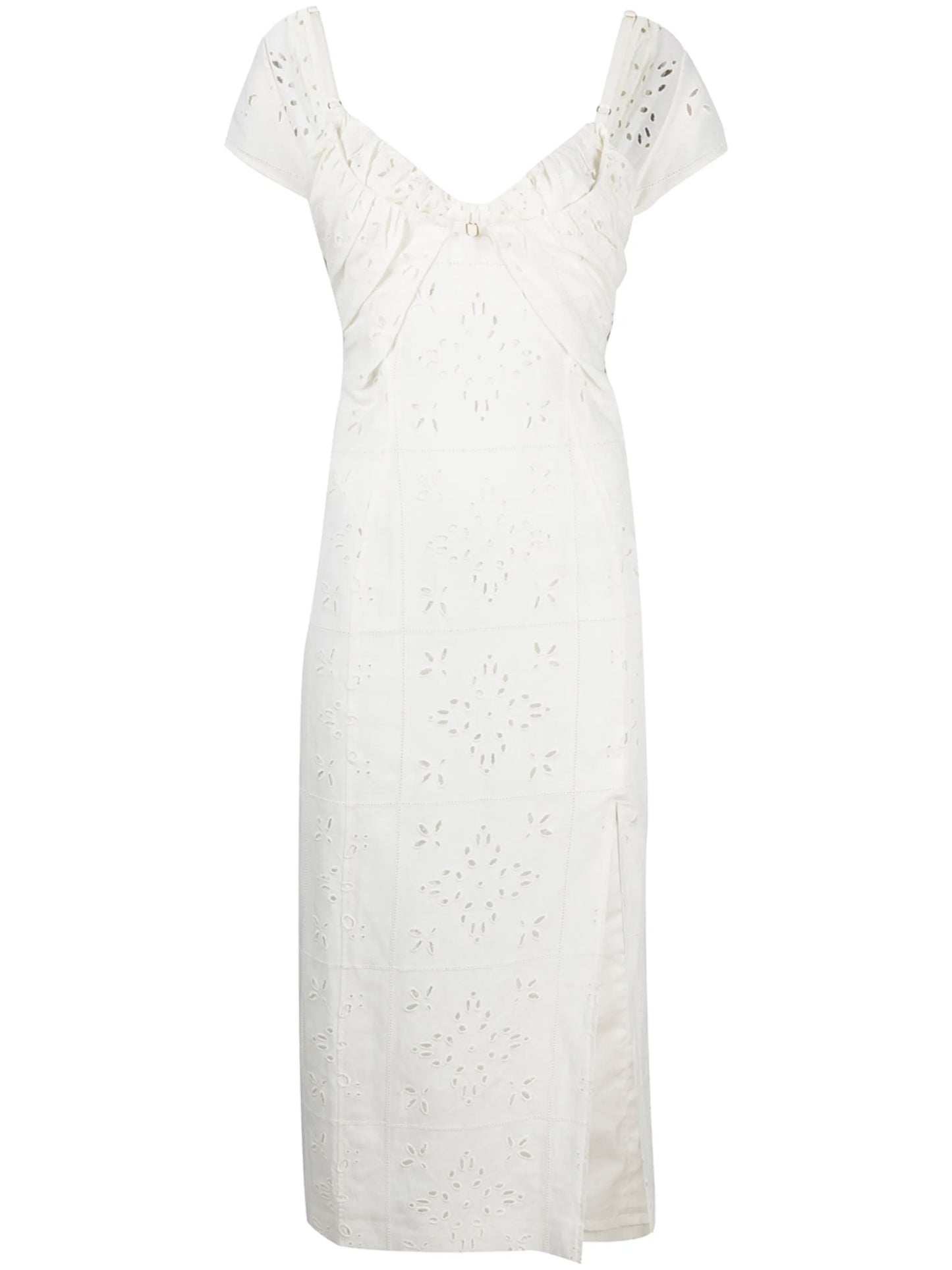 broderie anglaise midi sundress