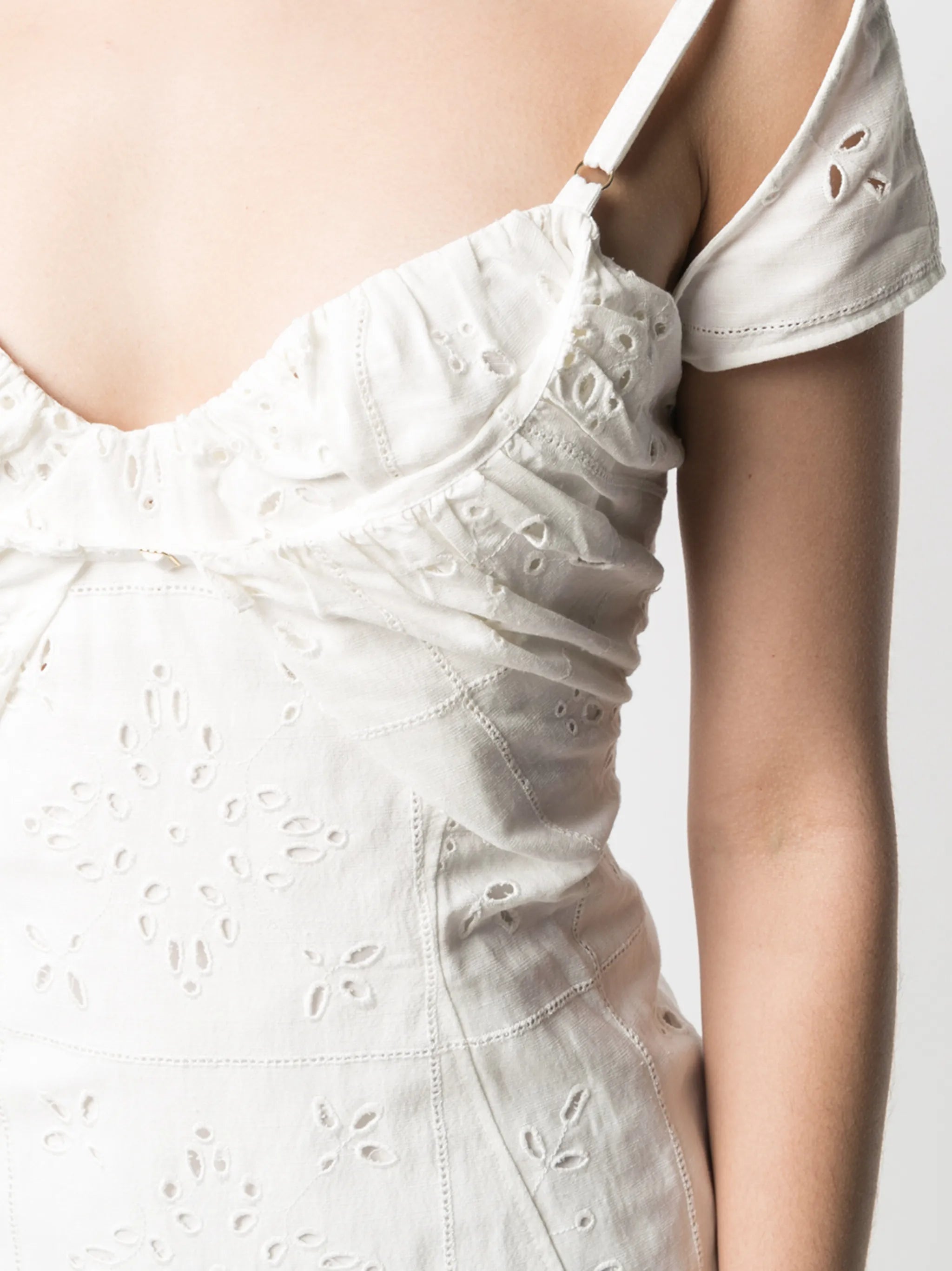broderie anglaise midi sundress