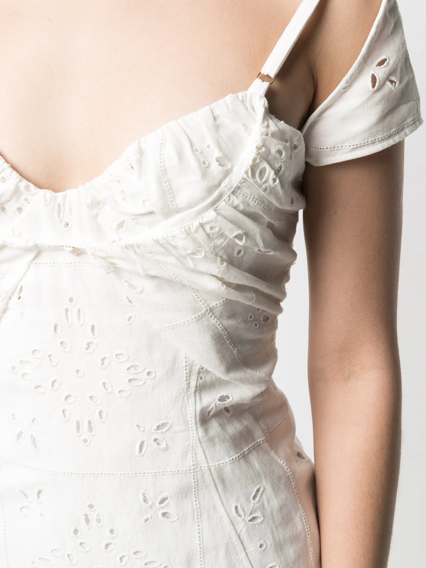 broderie anglaise midi sundress