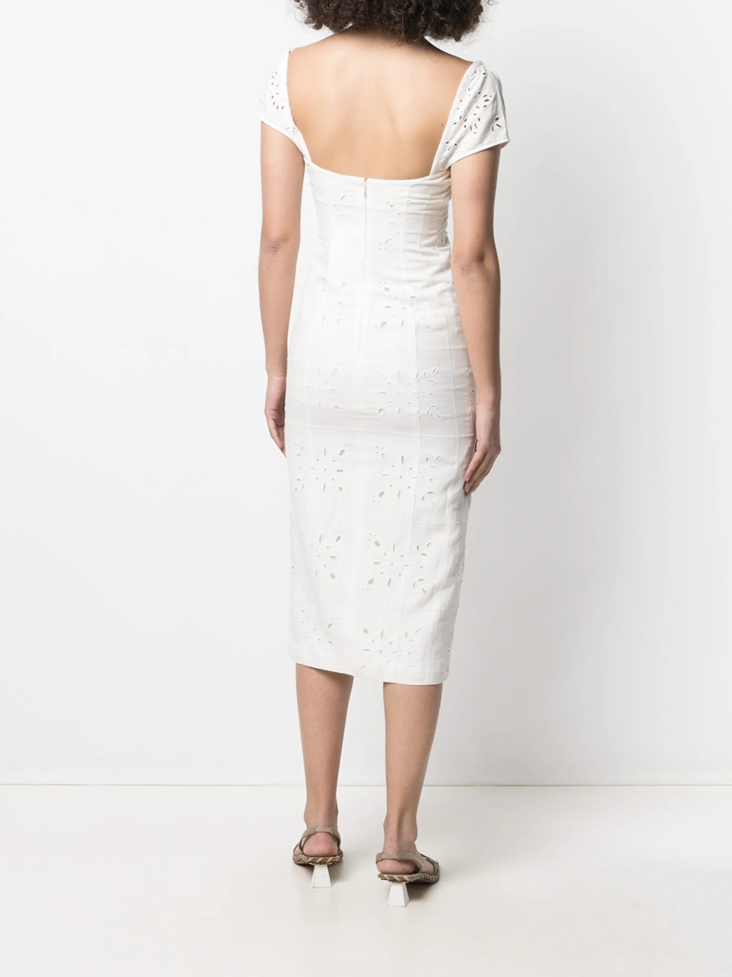 broderie anglaise midi sundress