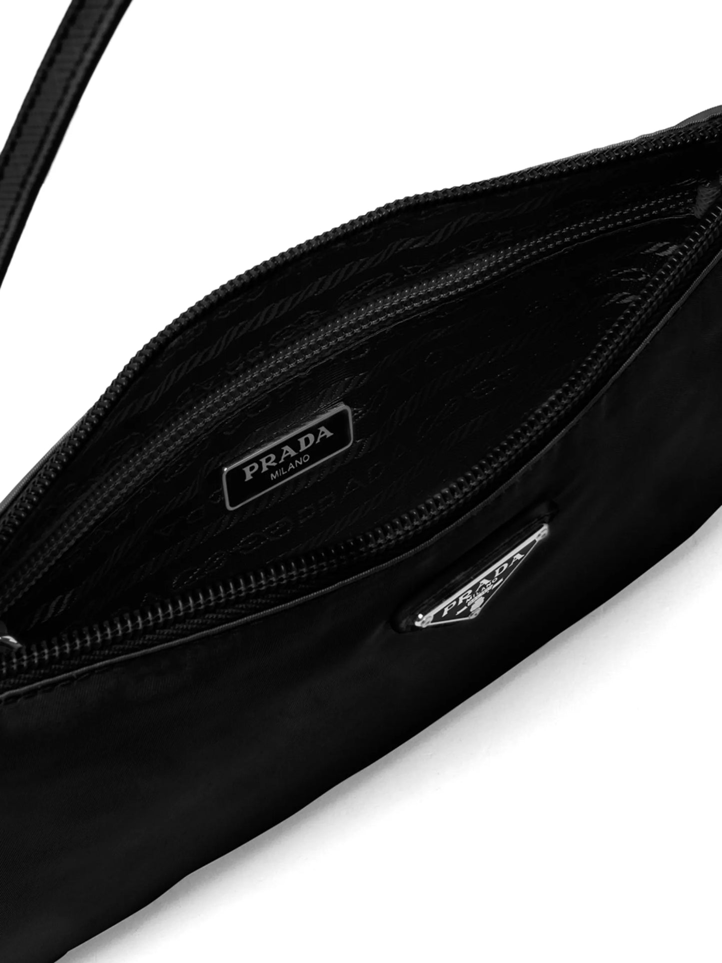 triangle-logo shoulder bag