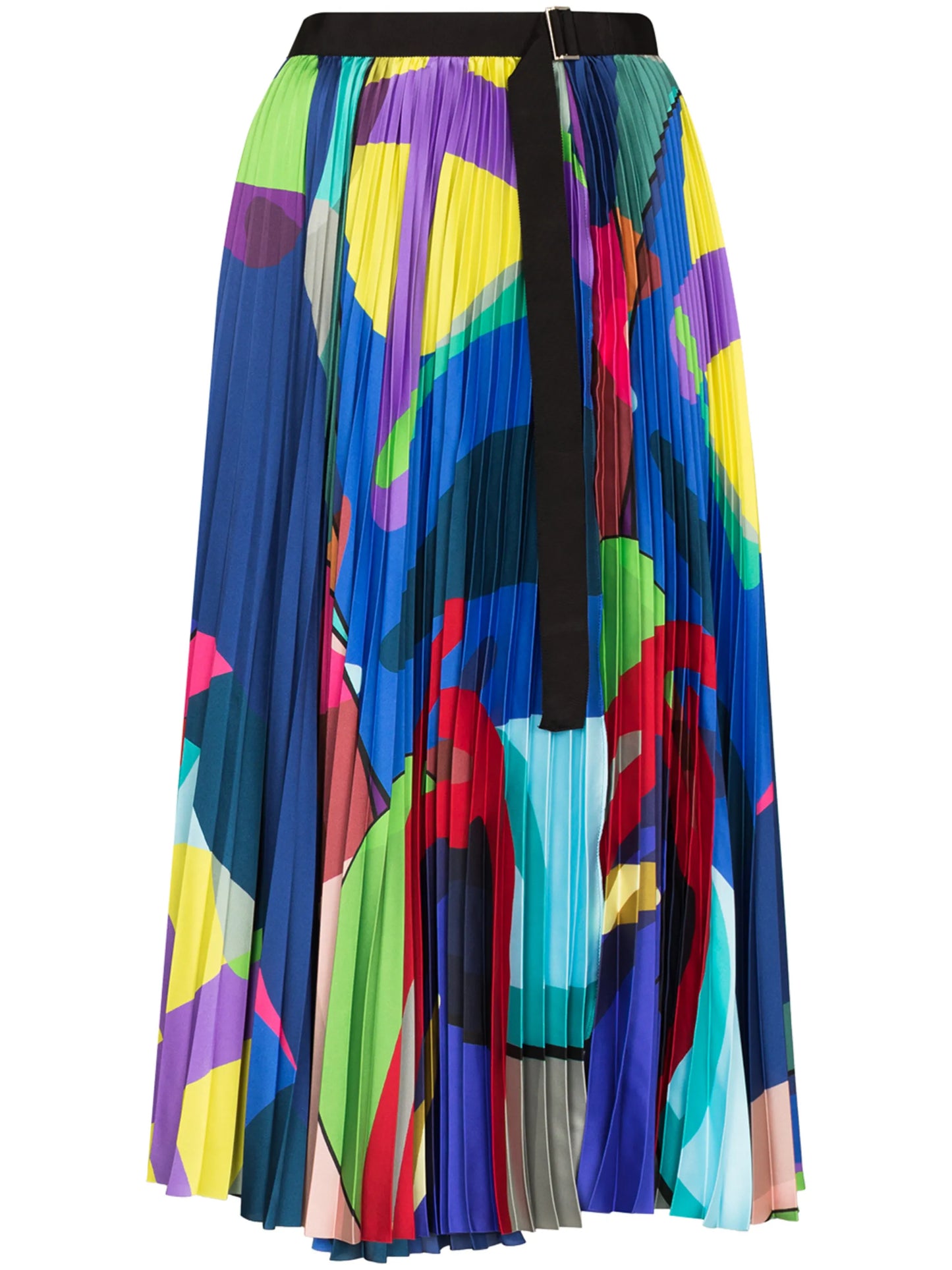 x KAWS print pleated skirt