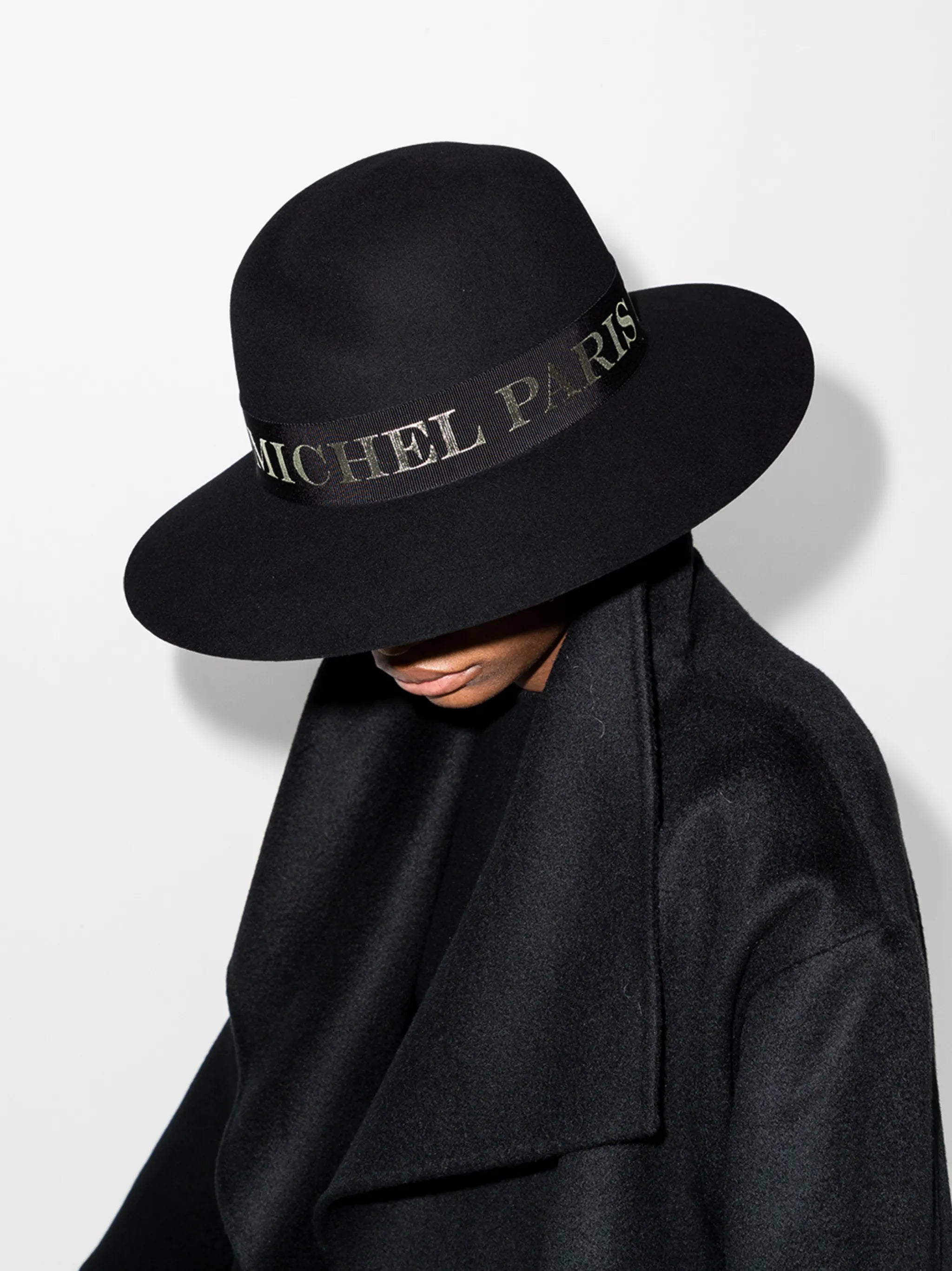 Virginie logo-tape fedora hat