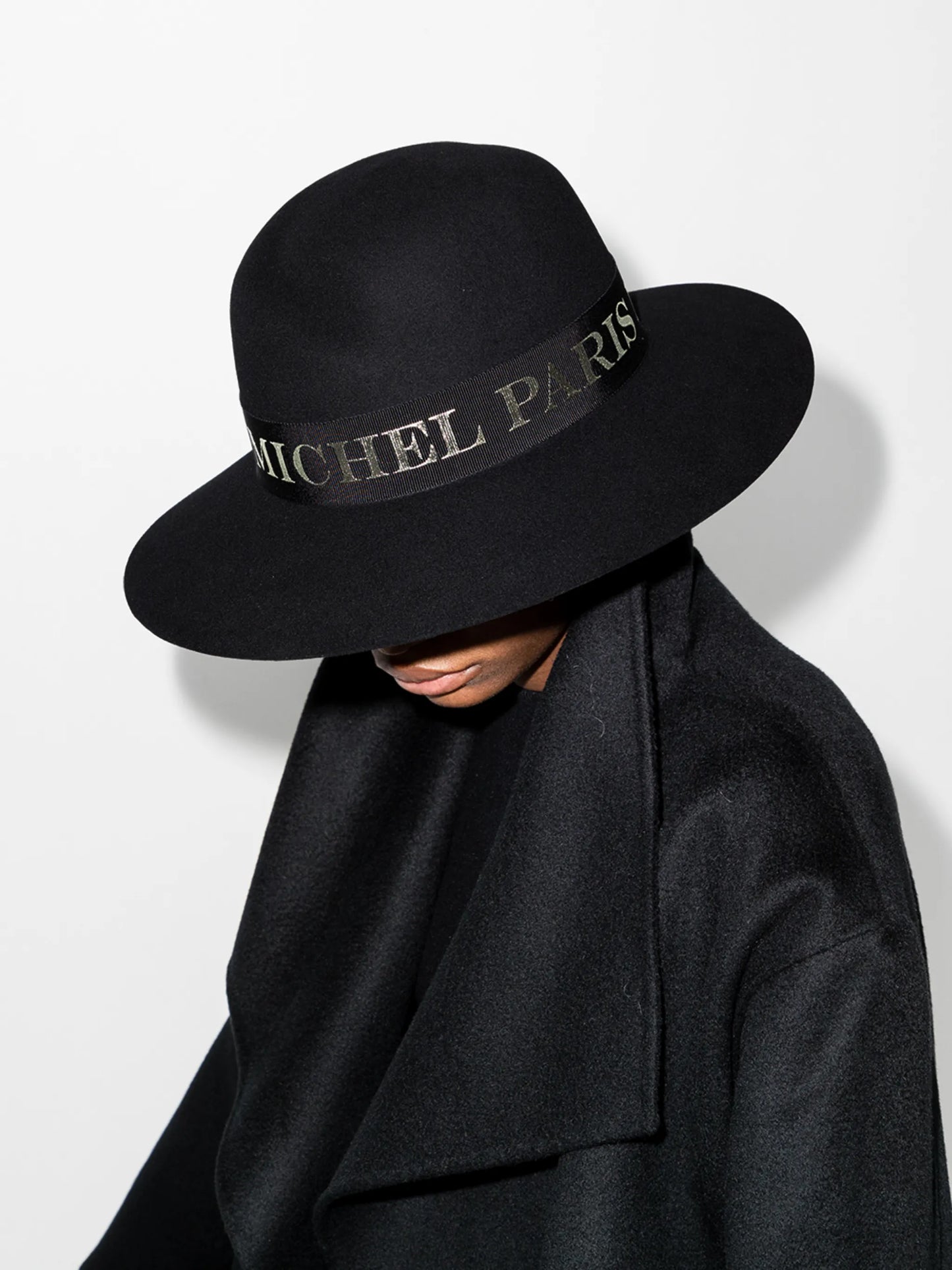 Virginie logo-tape fedora hat
