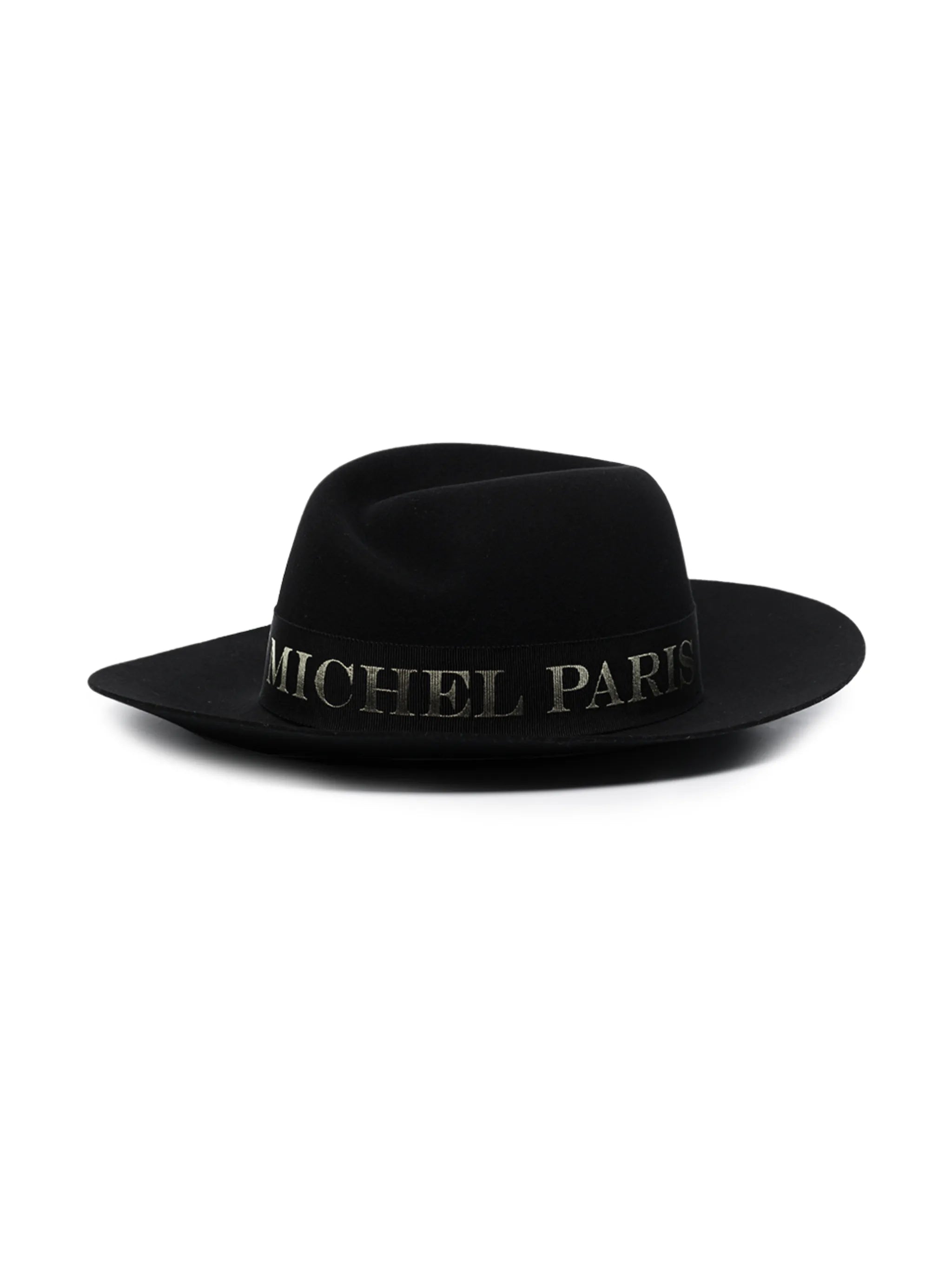 Virginie logo-tape fedora hat
