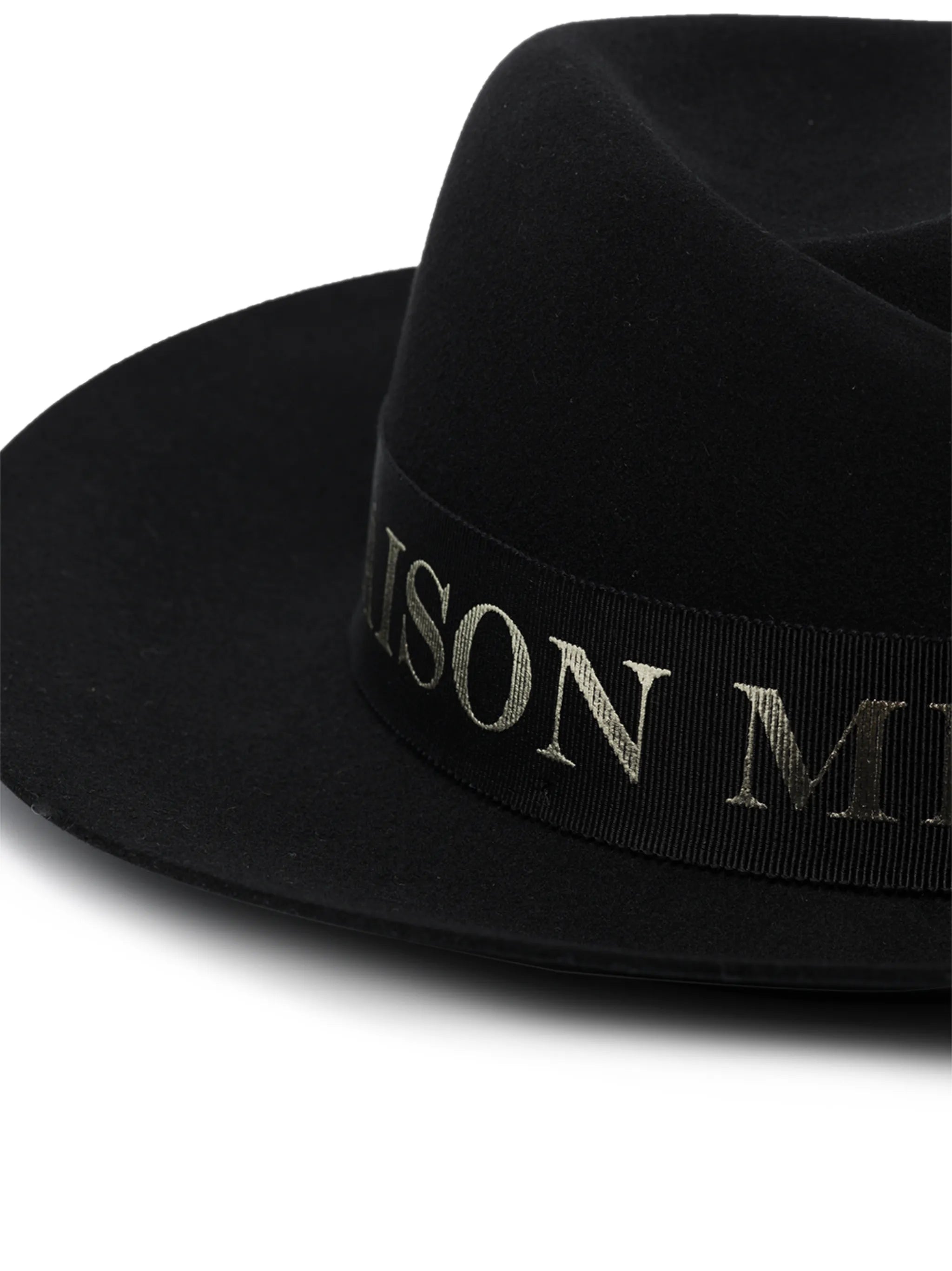 Virginie logo-tape fedora hat
