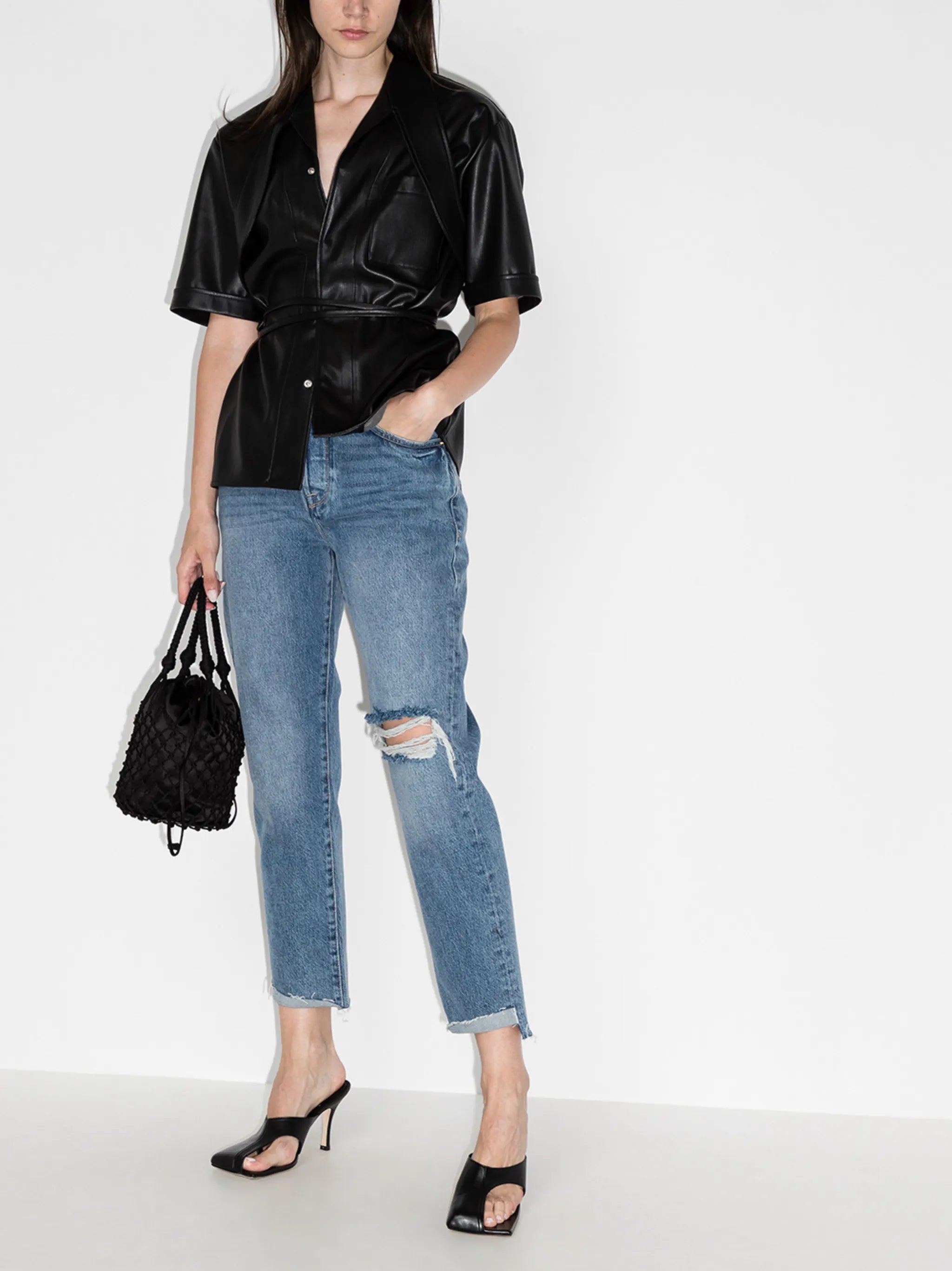 Le Original ripped cropped jeans