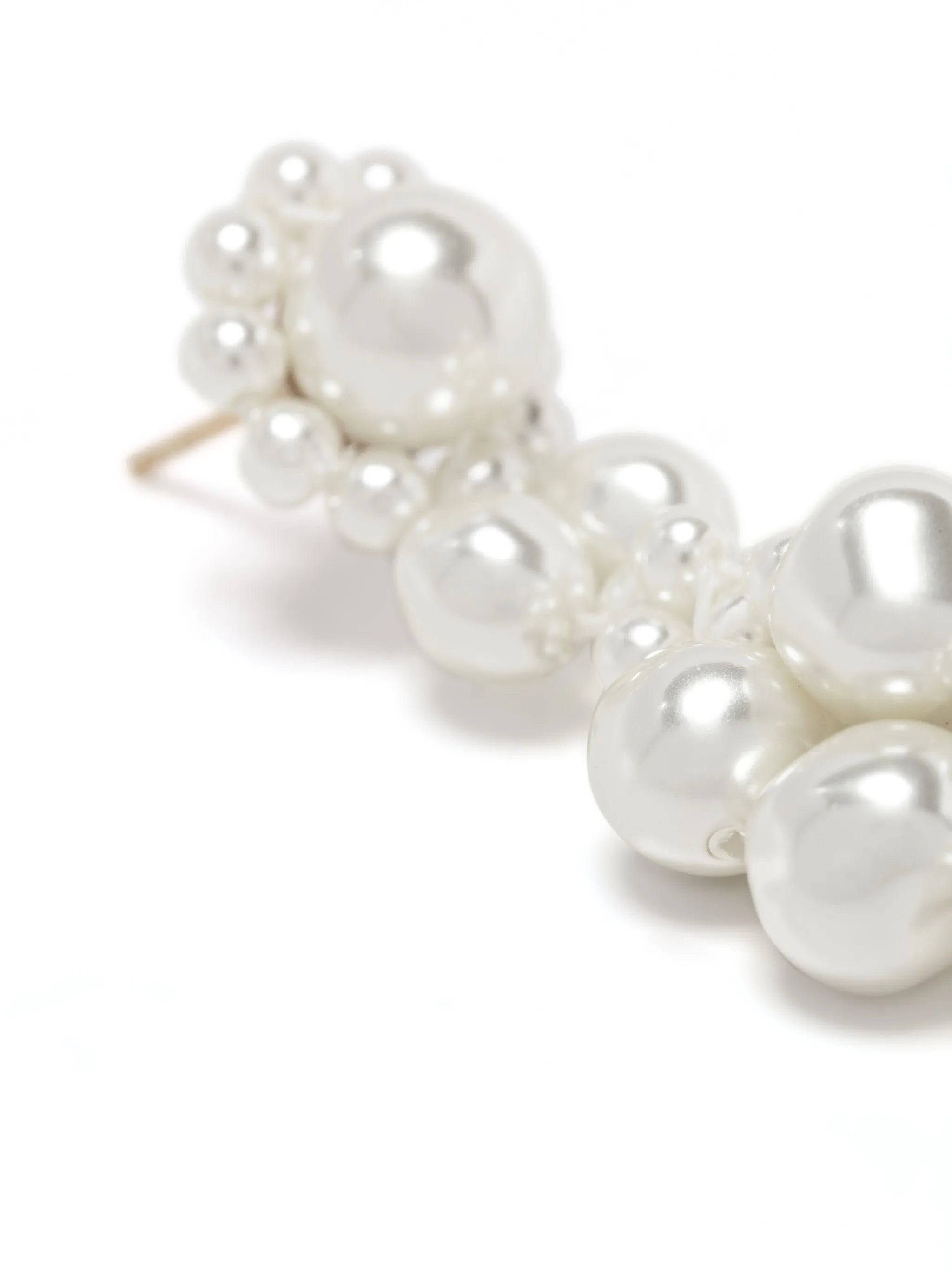 floral pearl drop earrings