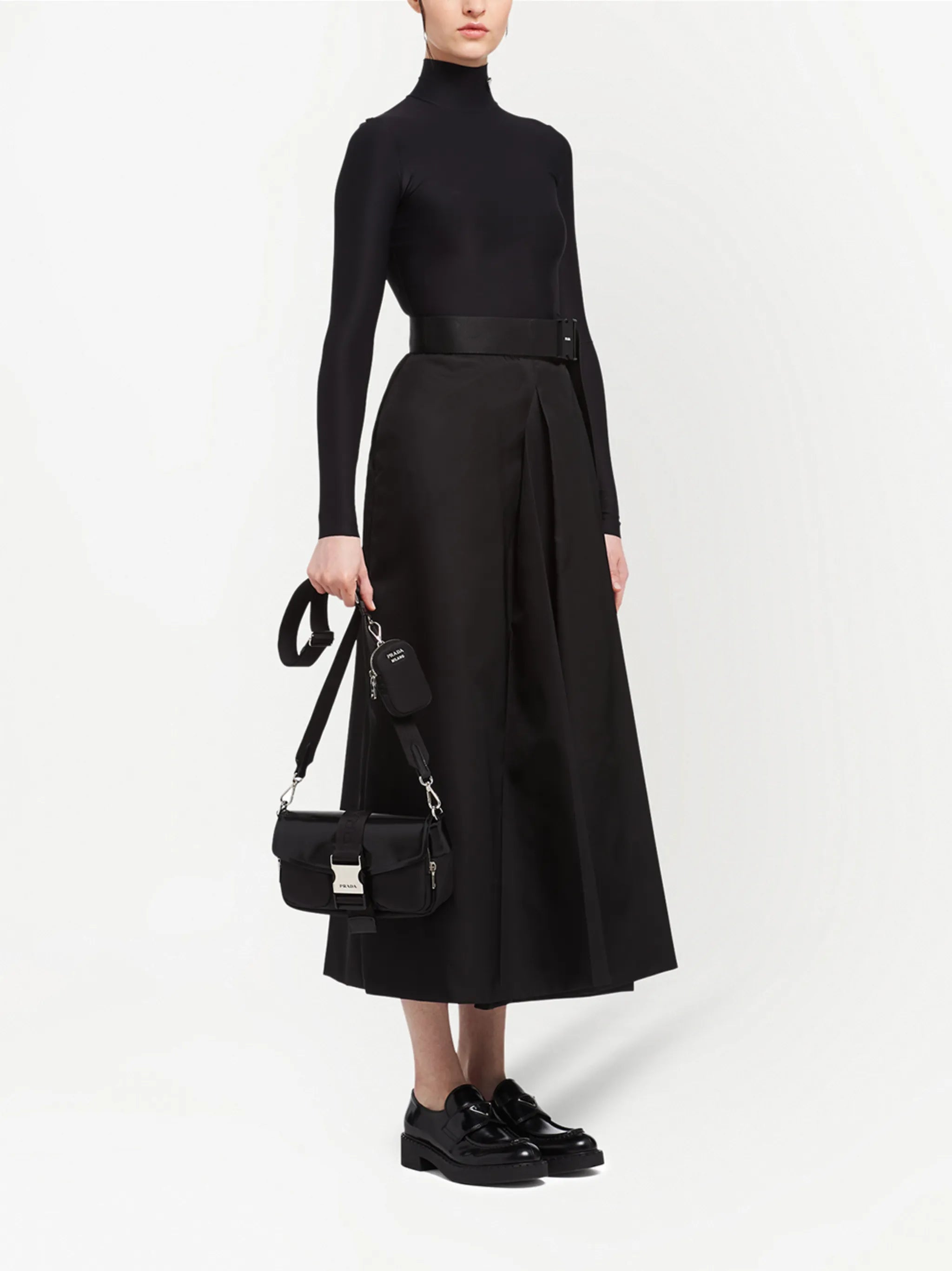 Prada Pocket logo-strap crossbody bag