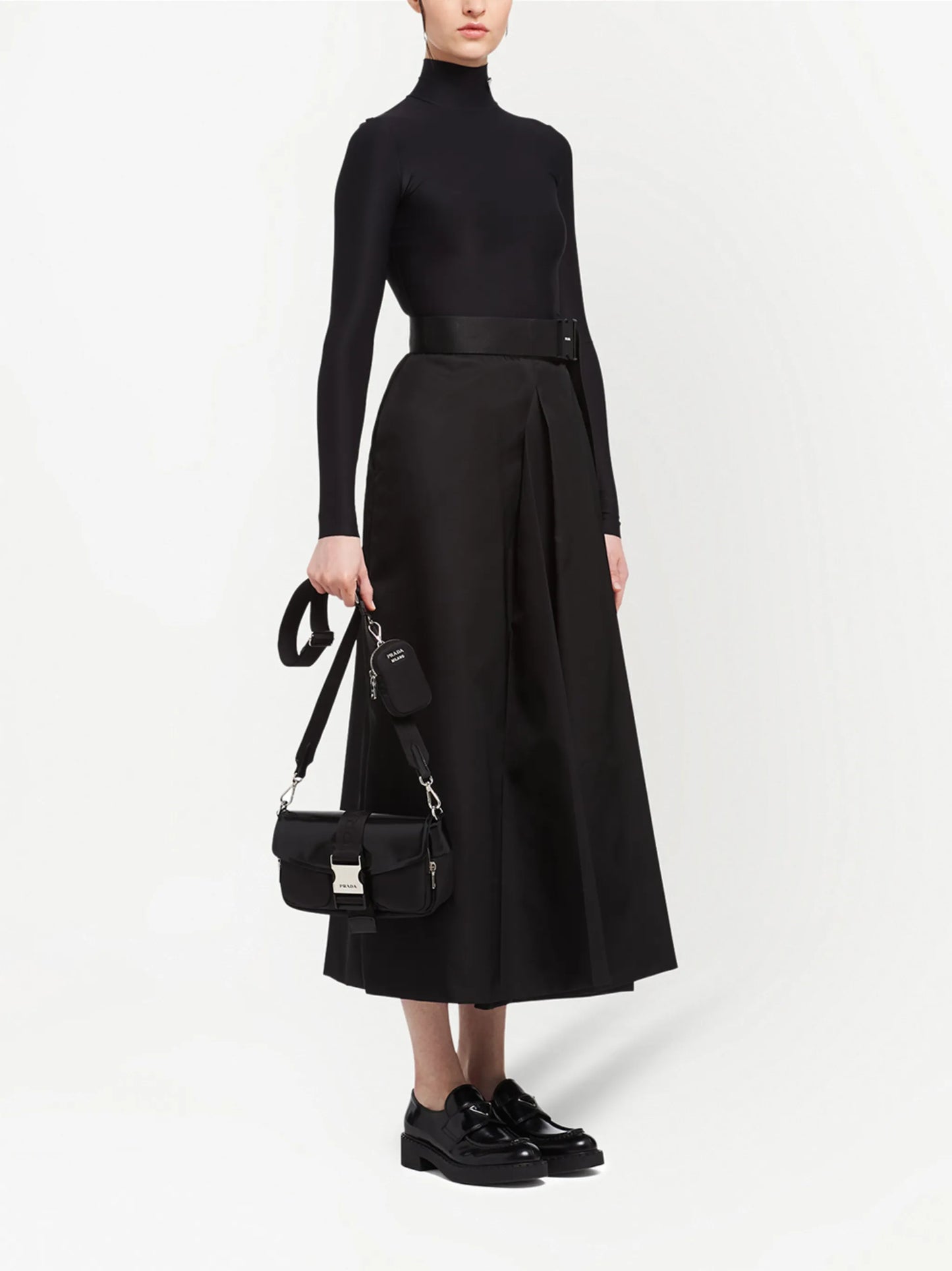Prada Pocket logo-strap crossbody bag