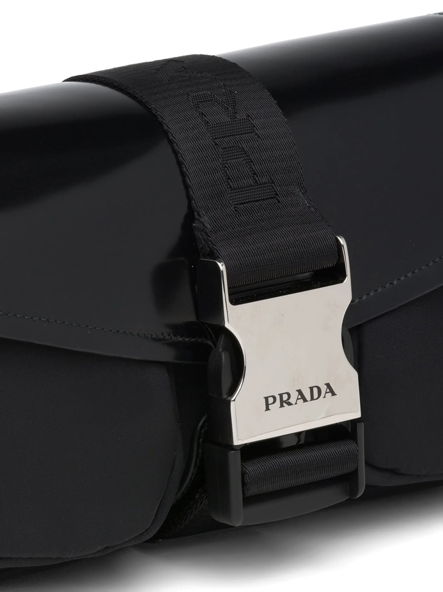 Prada Pocket logo-strap crossbody bag