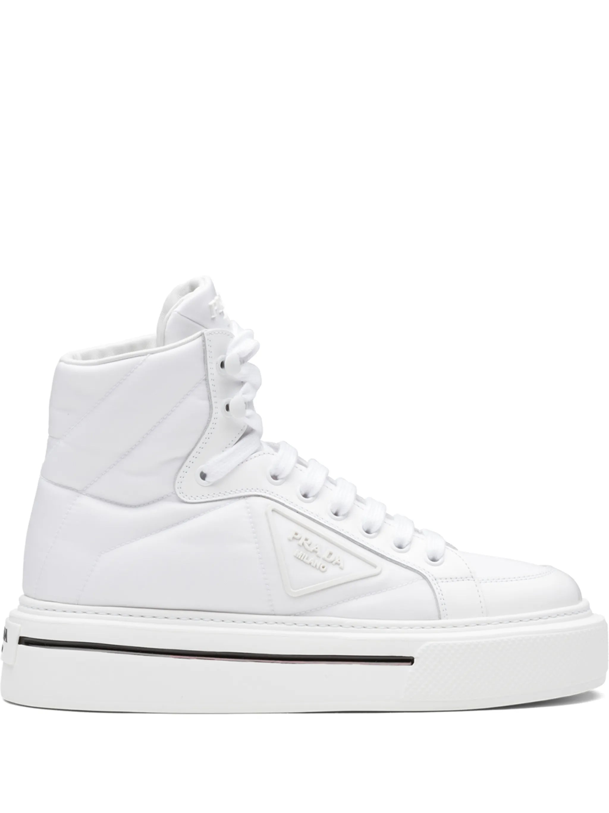 high-top lace-up sneakers