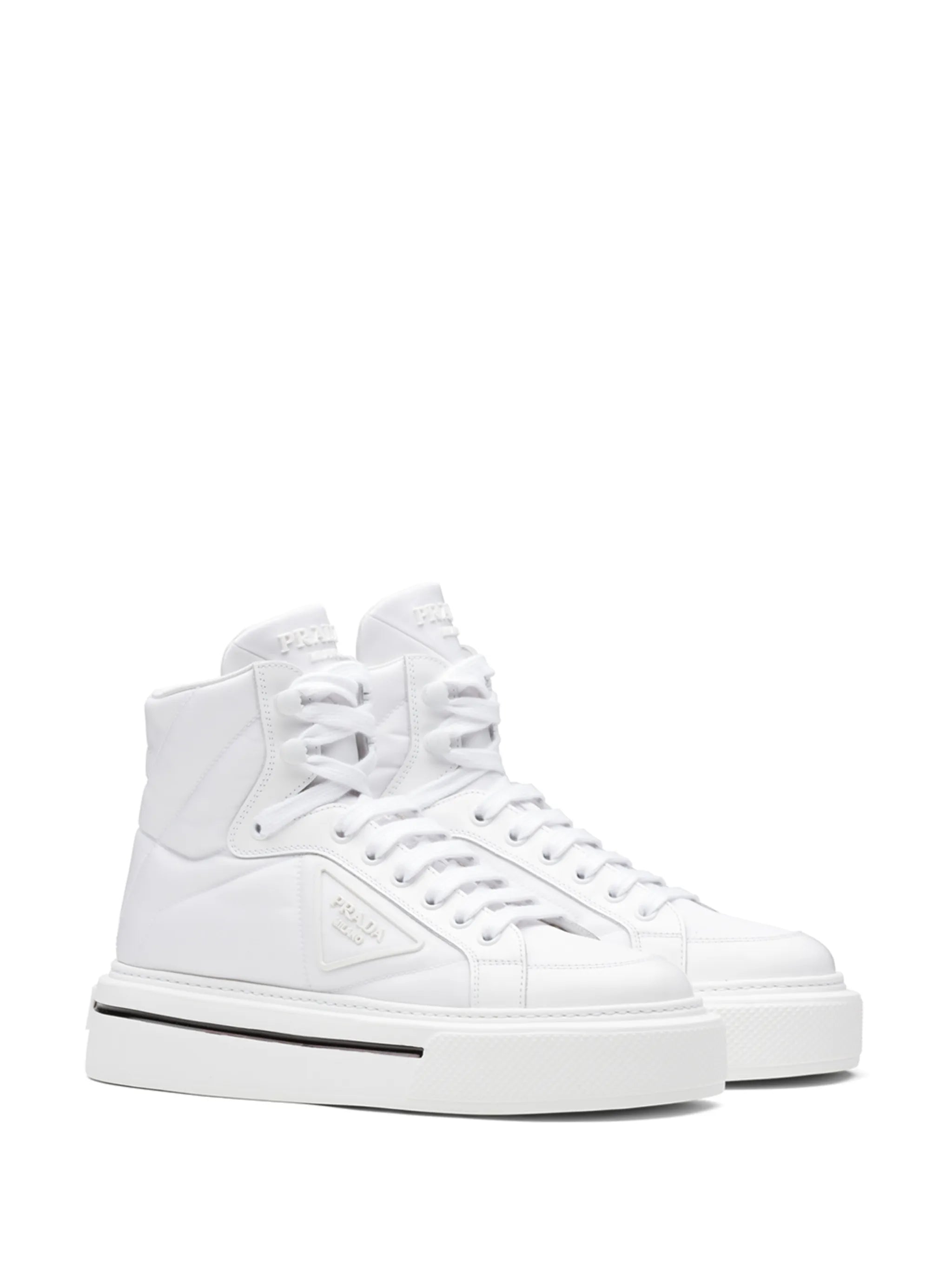 high-top lace-up sneakers