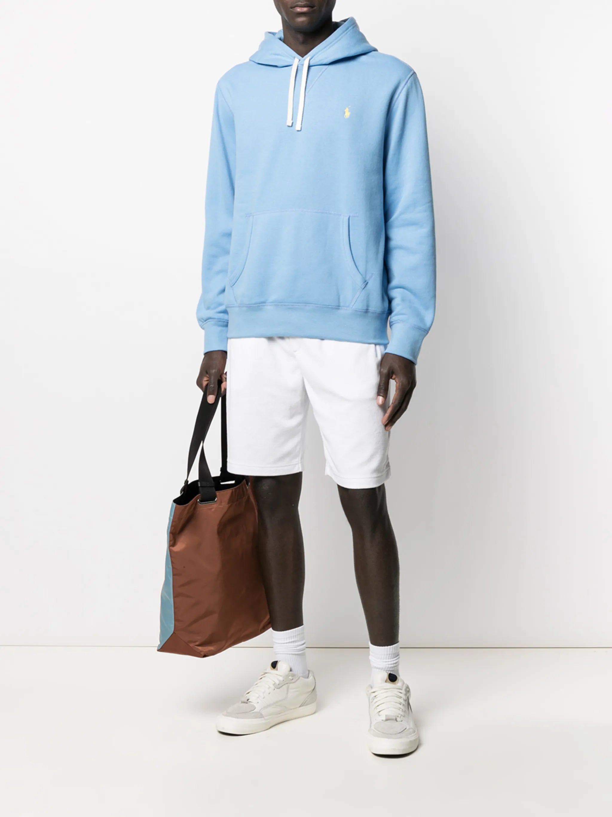 embroidered logo relaxed-fit hoodie