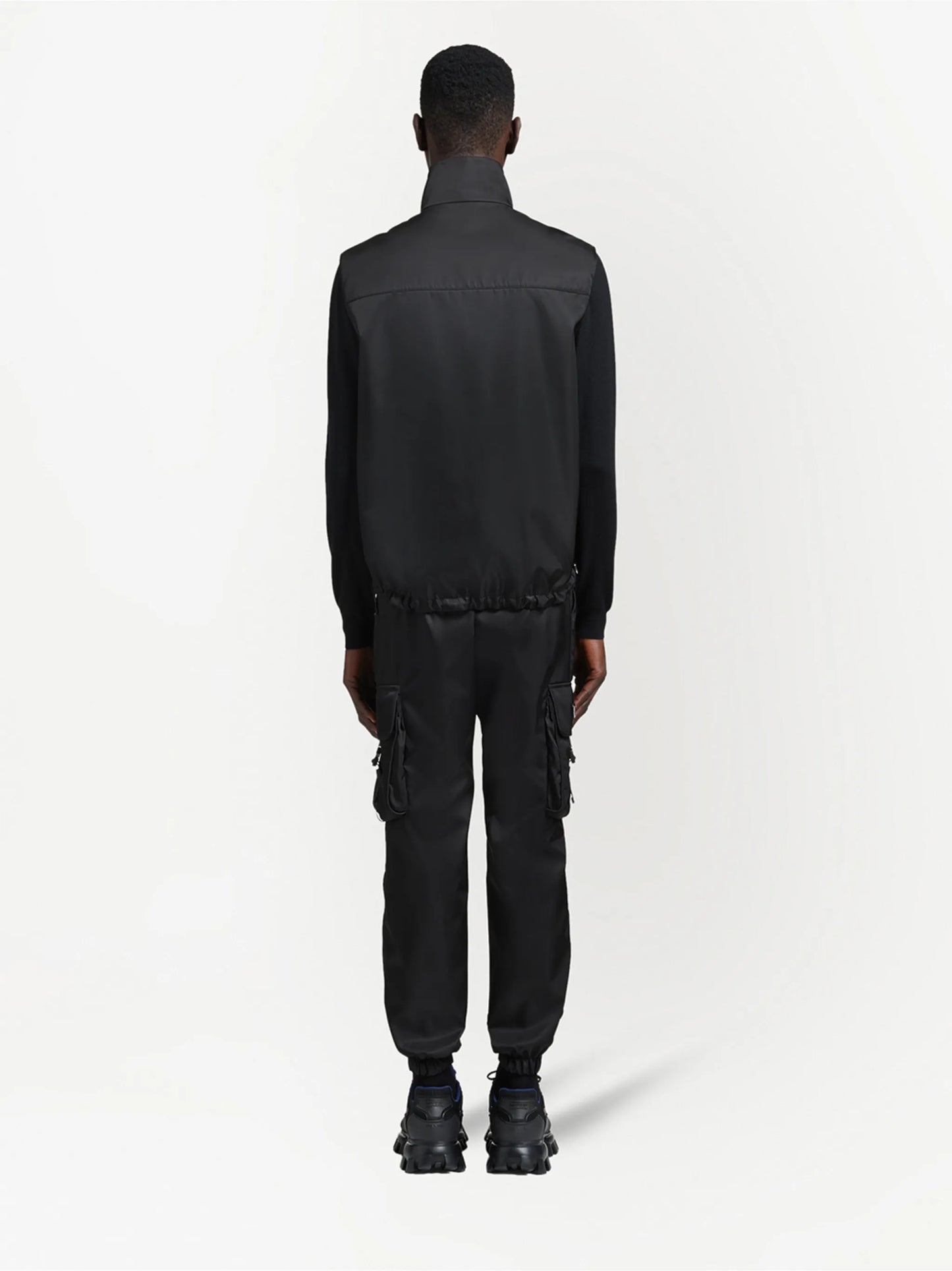 triangle-logo high-neck vest