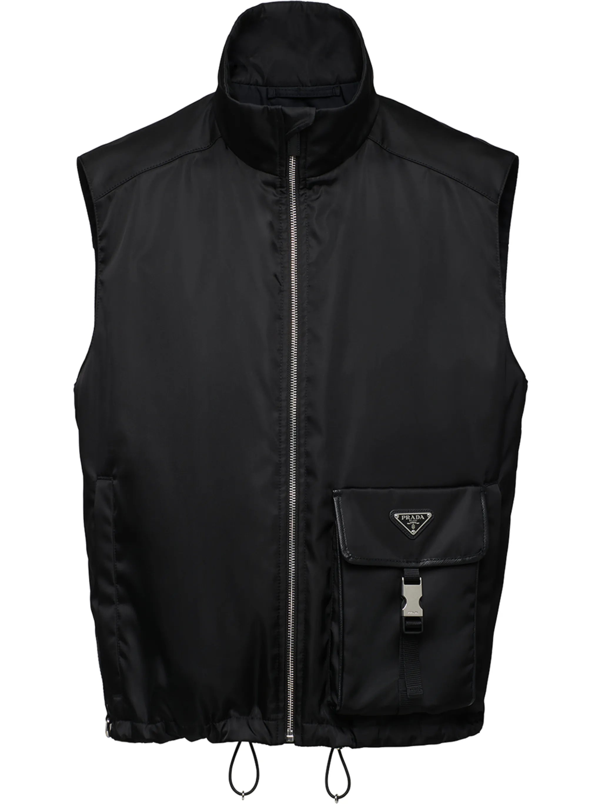 triangle-logo high-neck vest