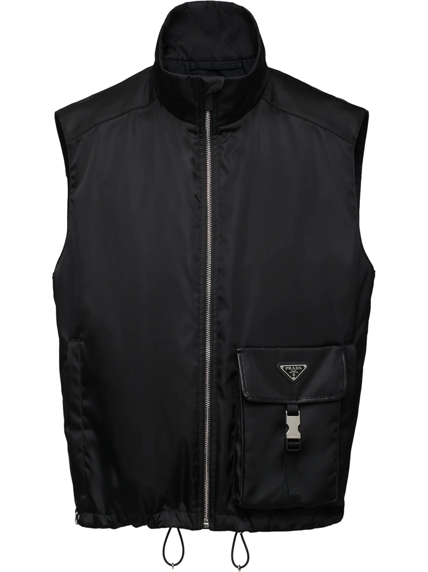 triangle-logo high-neck vest