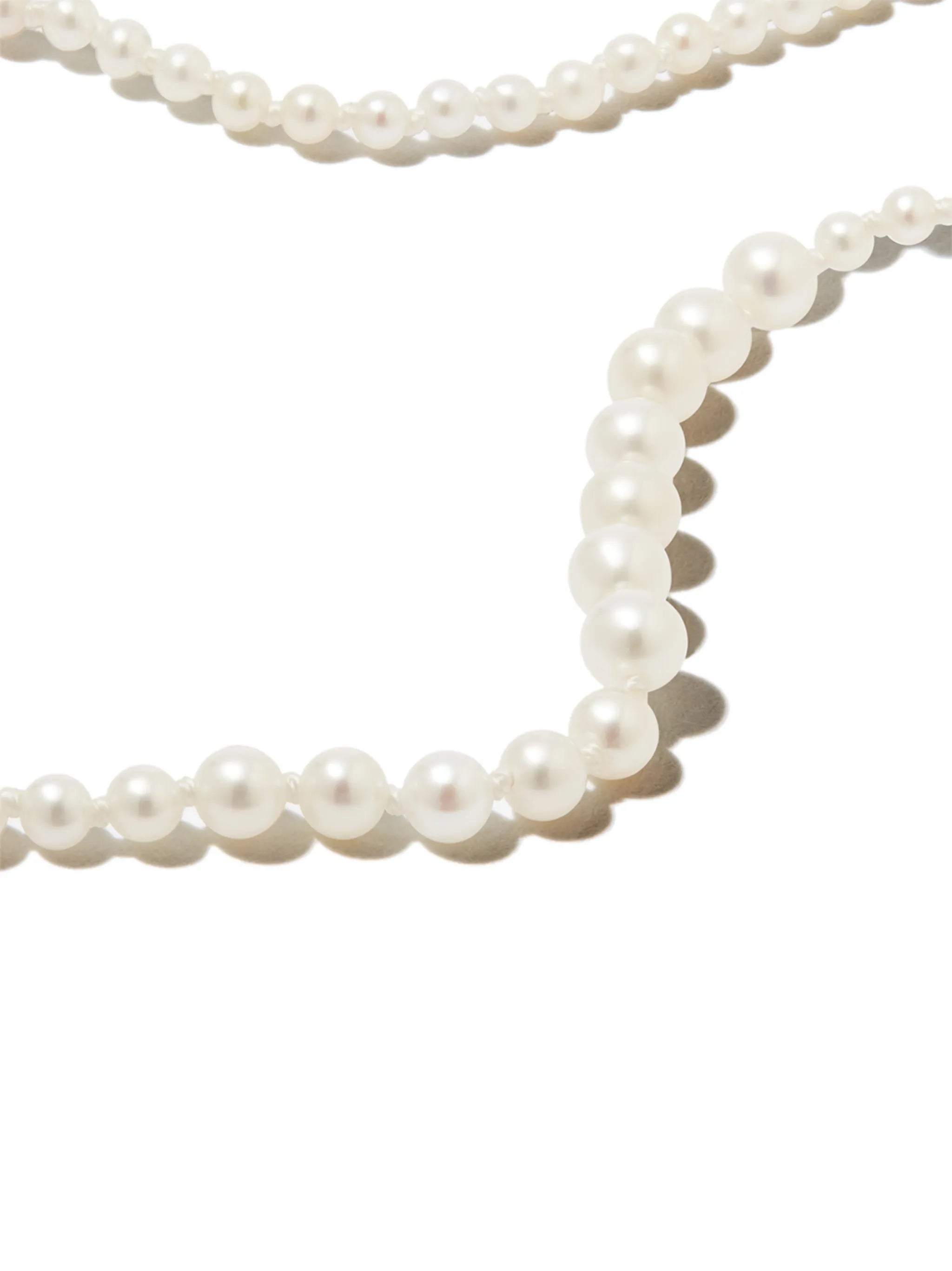 14kt yellow gold Peggy pearl mini necklace