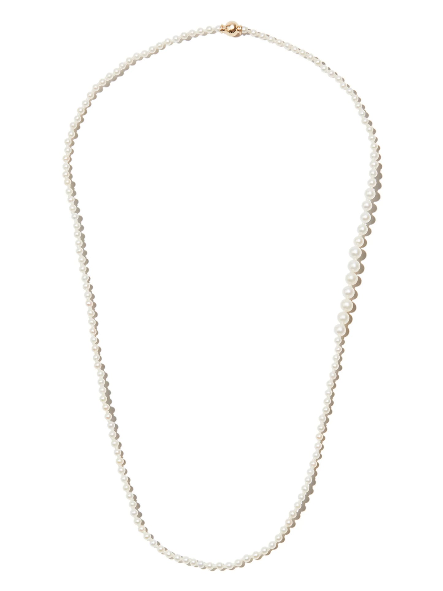 14kt yellow gold Peggy pearl mini necklace