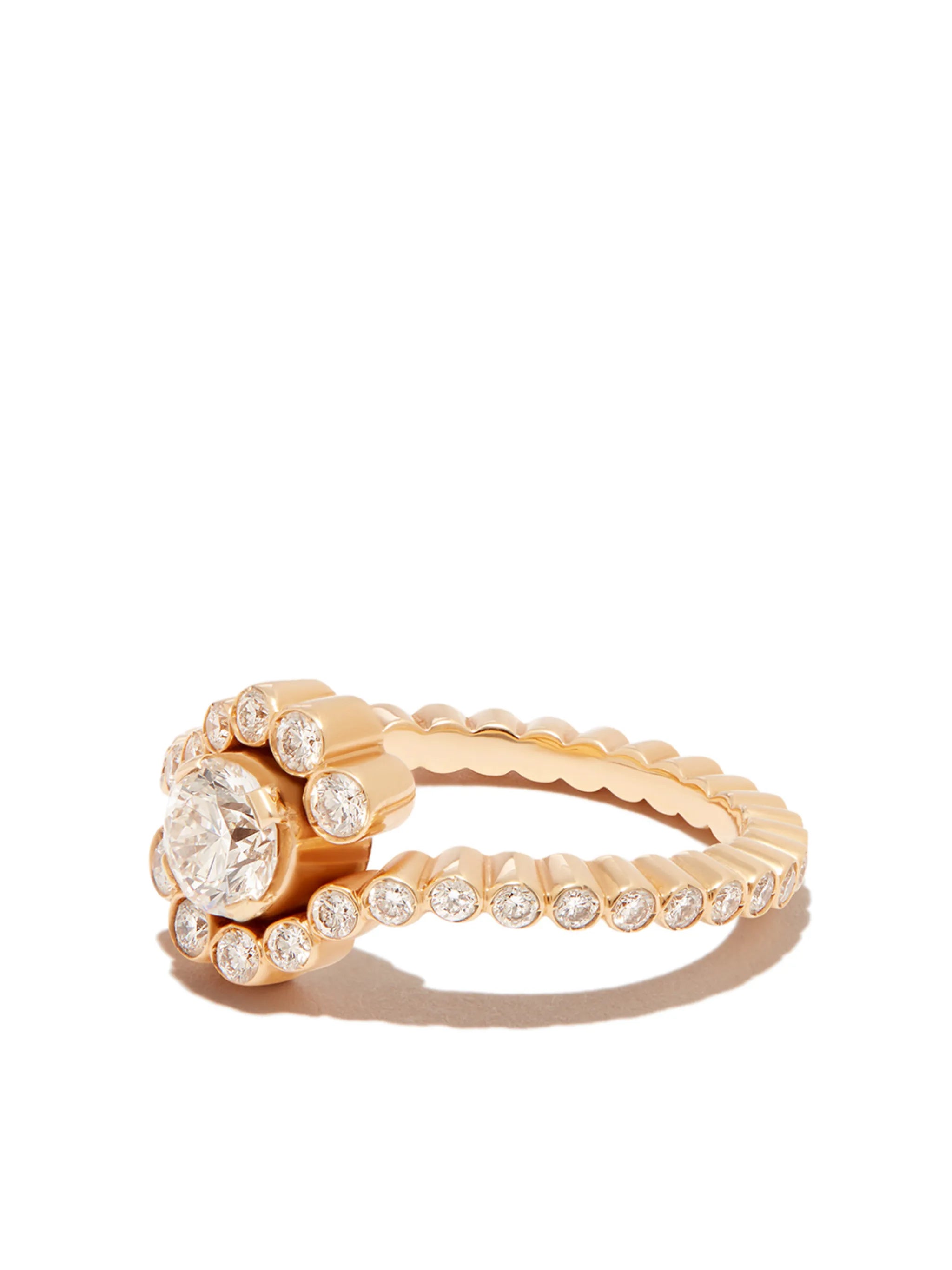 18kt yellow gold Monica diamond ring