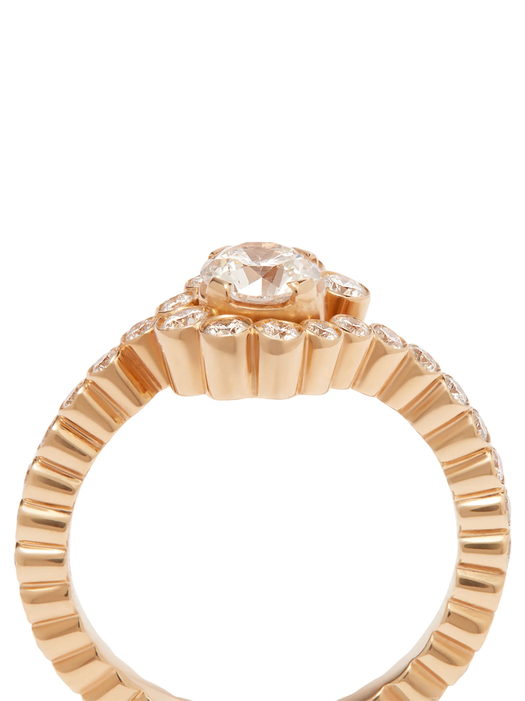 18kt yellow gold Monica diamond ring