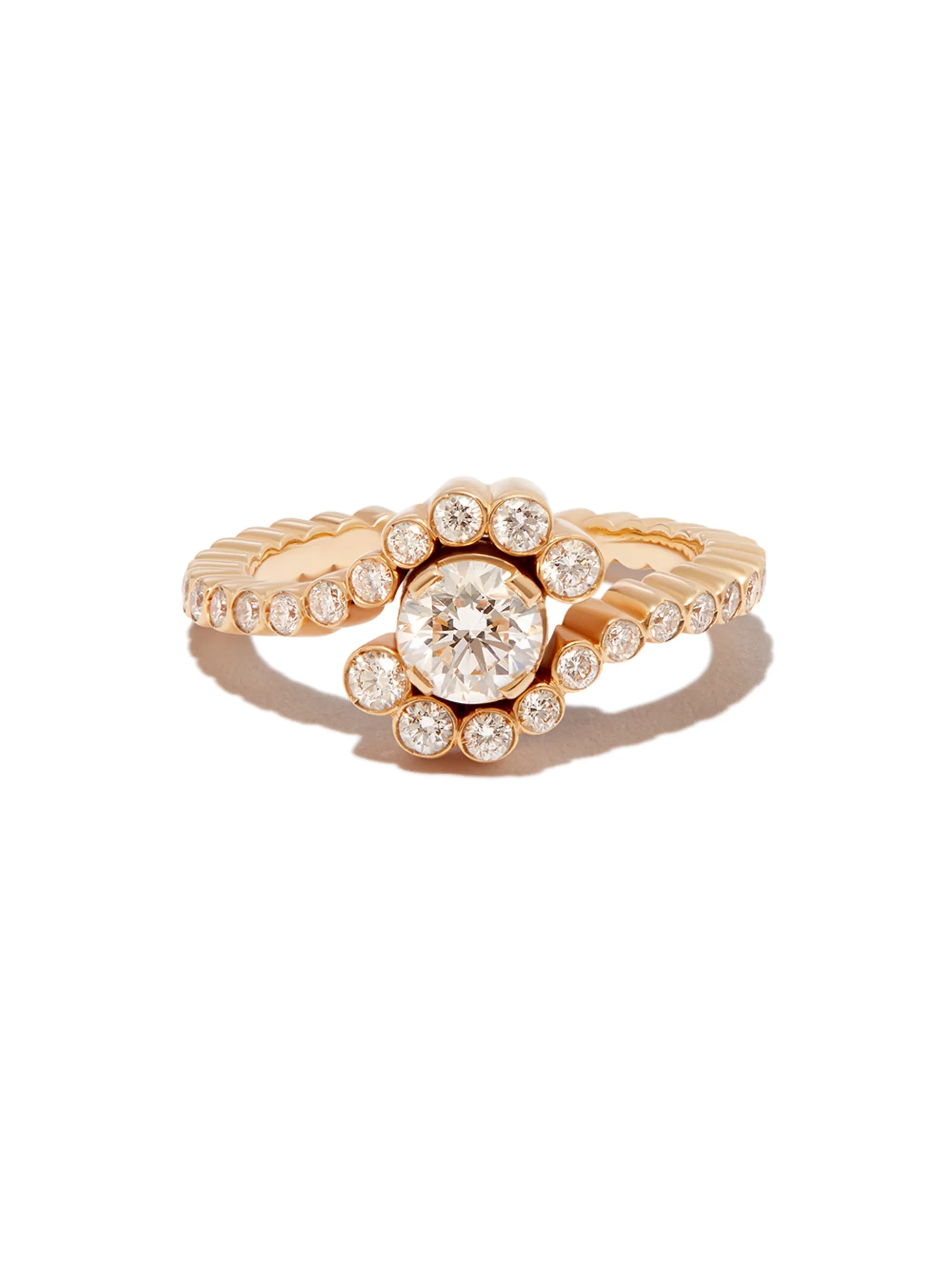 18kt yellow gold Monica diamond ring