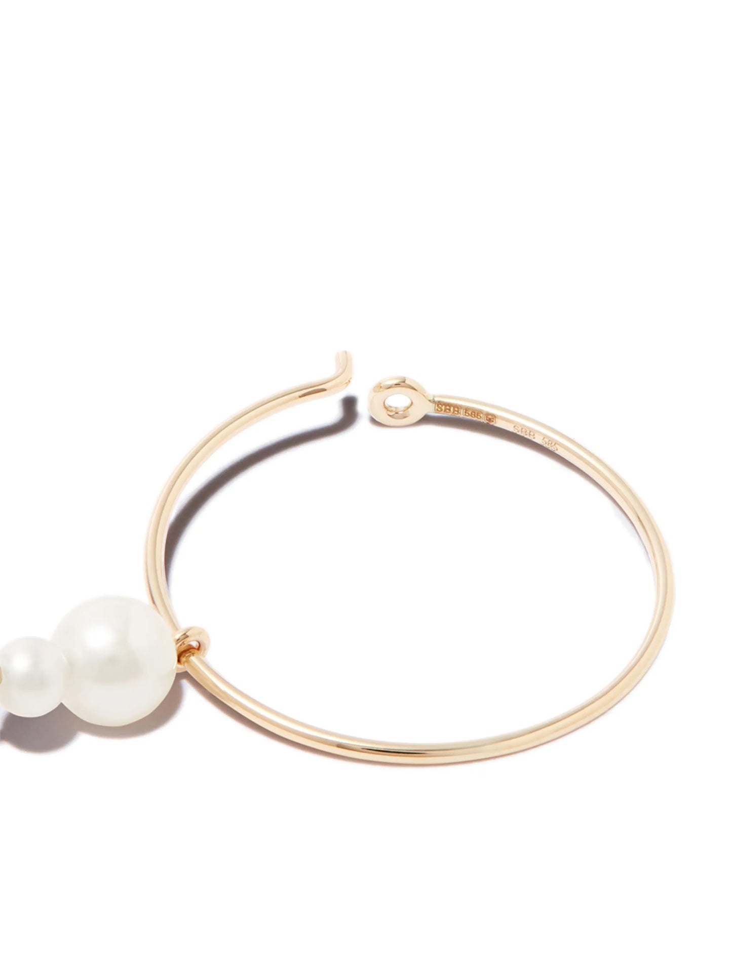 14kt yellow gold L'Eau hoop earring