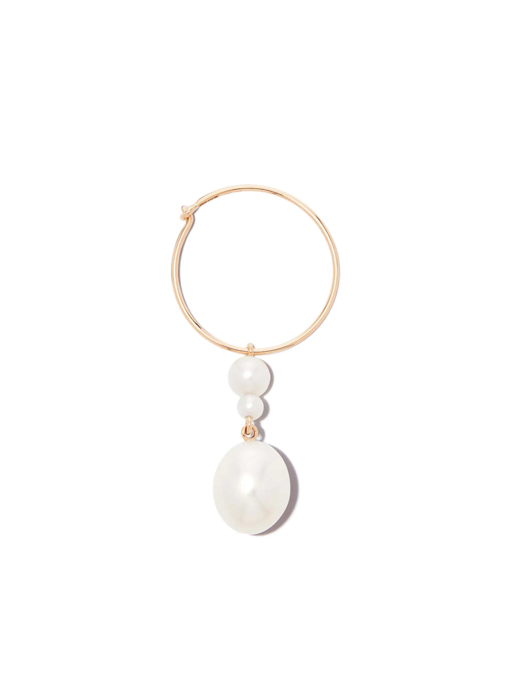 14kt yellow gold L'Eau hoop earring