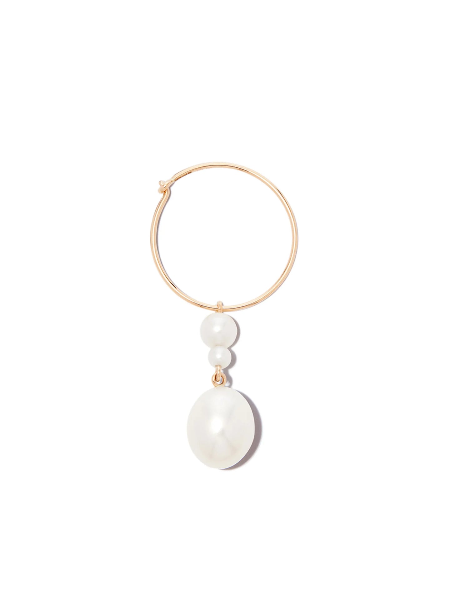 14kt yellow gold L'Eau hoop earring
