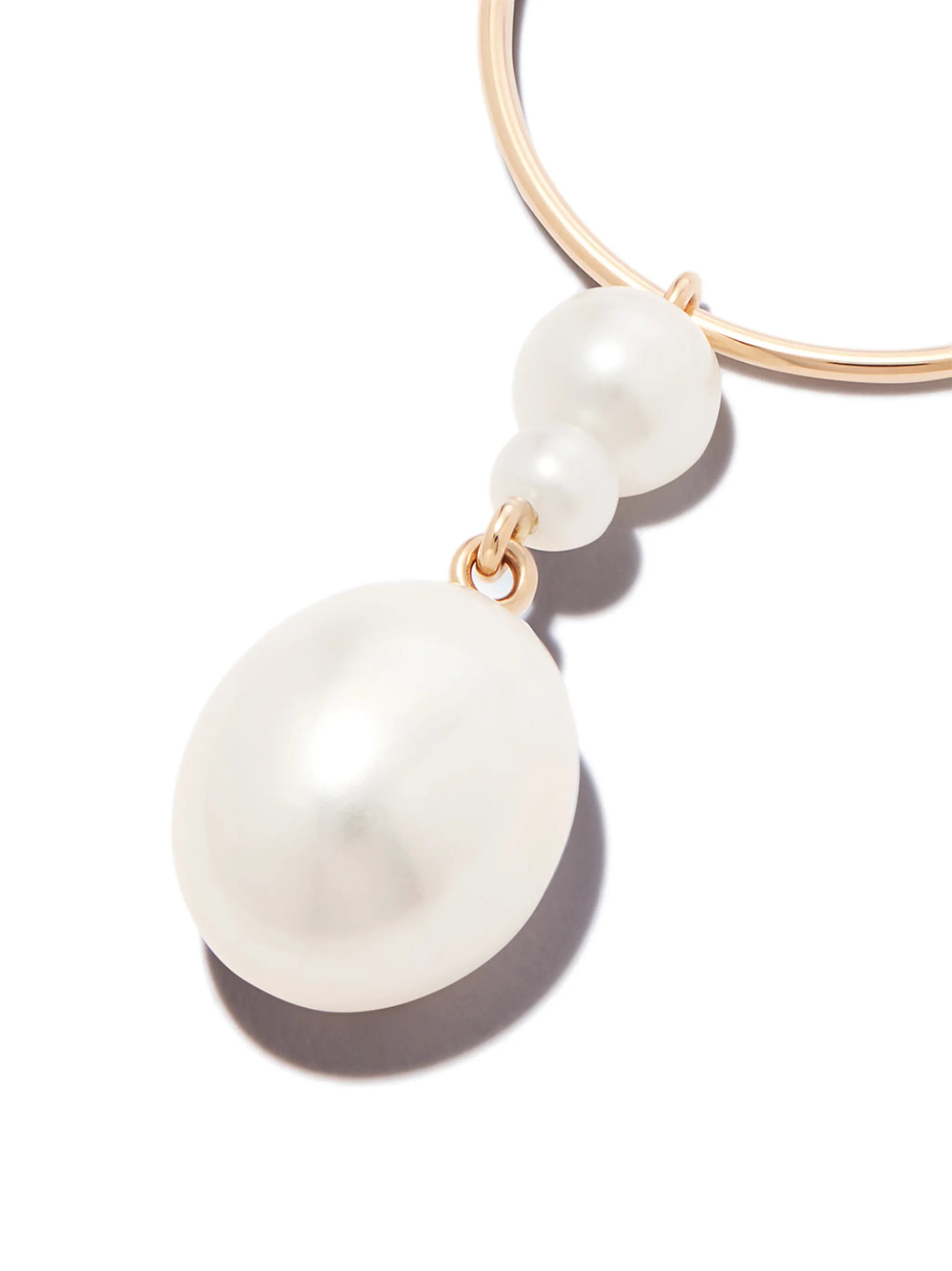 14kt yellow gold L'Eau hoop earring