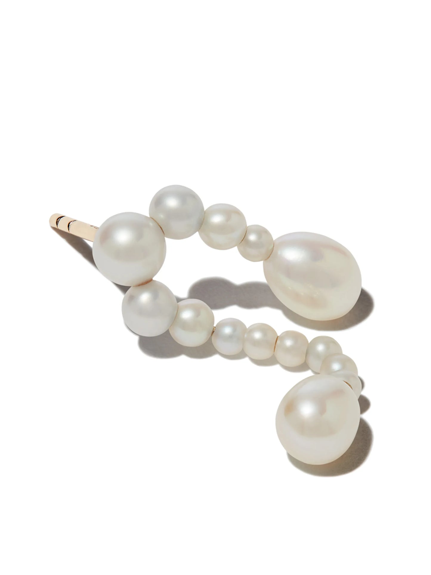 14kt yellow gold Petite Splash Nuit drop earring