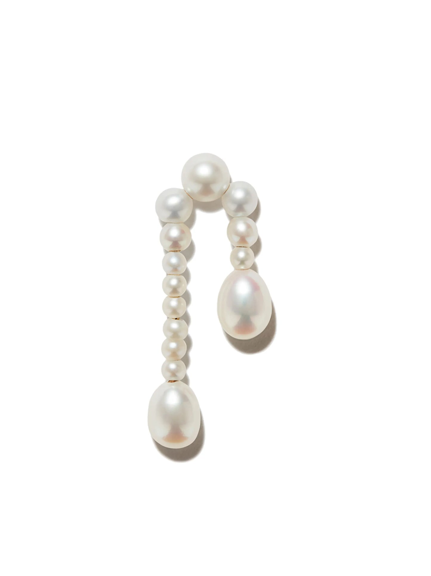 14kt yellow gold Petite Splash Nuit drop earring