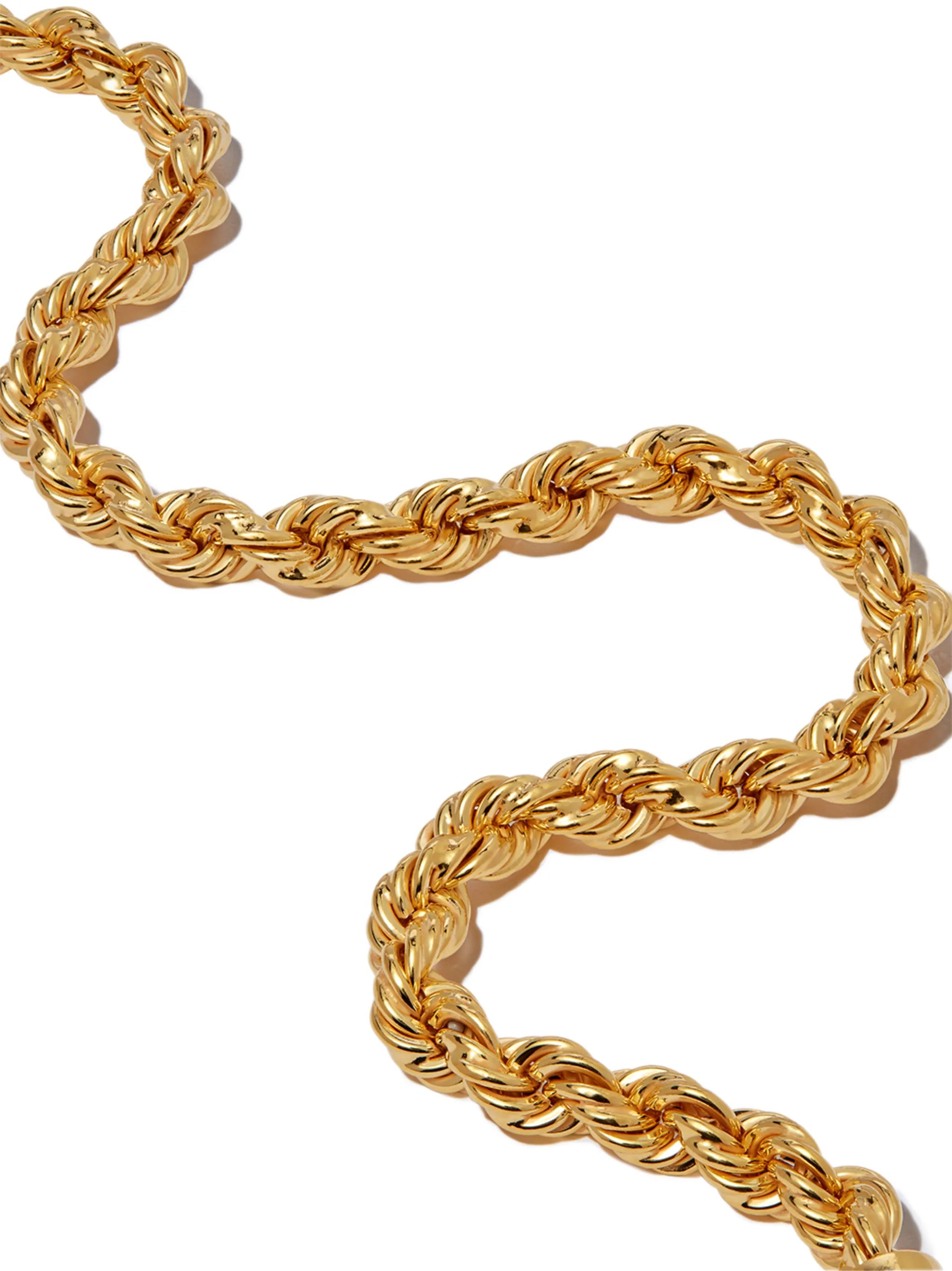 rope chain-link necklace