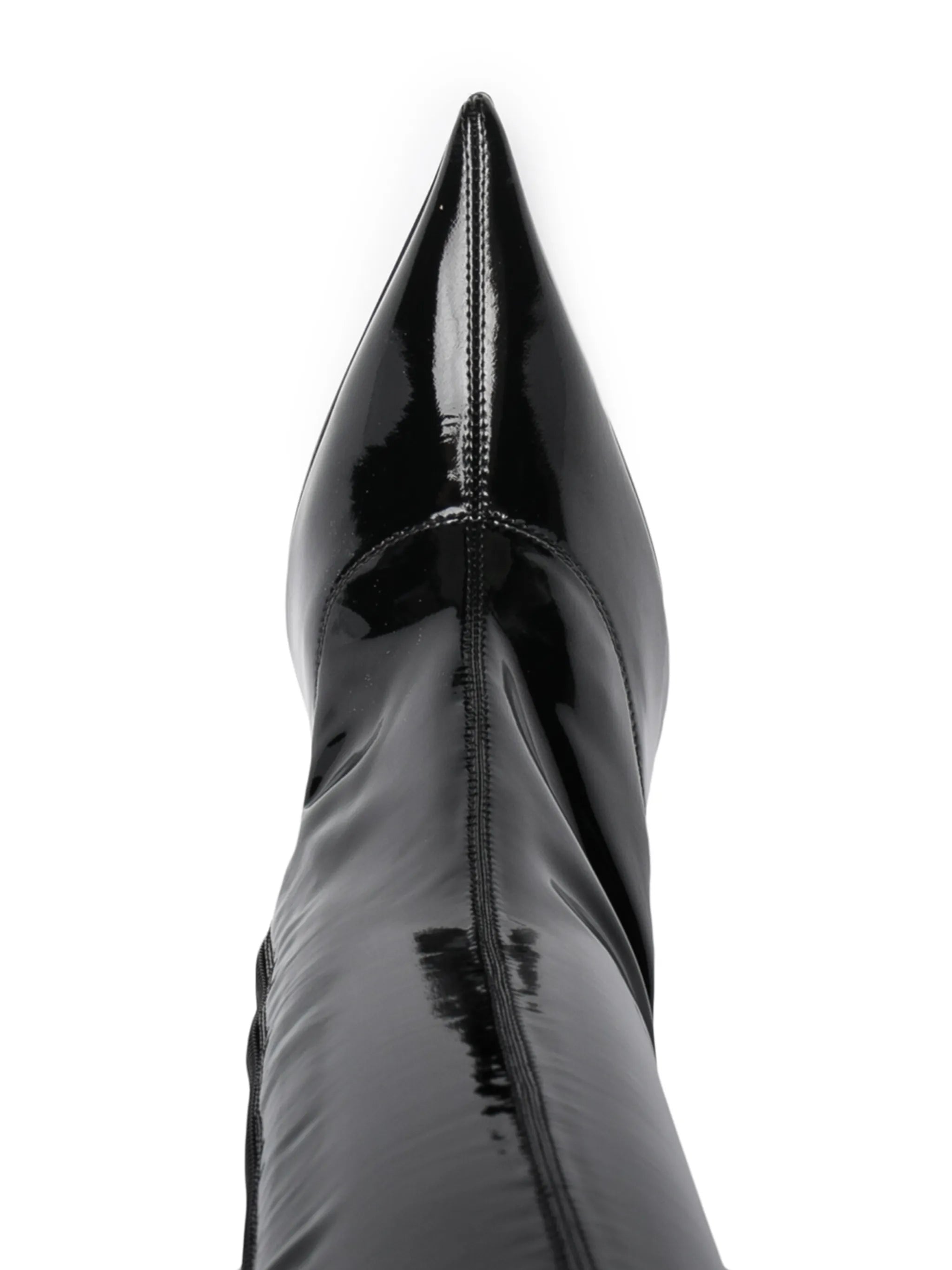 Danielle thigh-high glossy boots