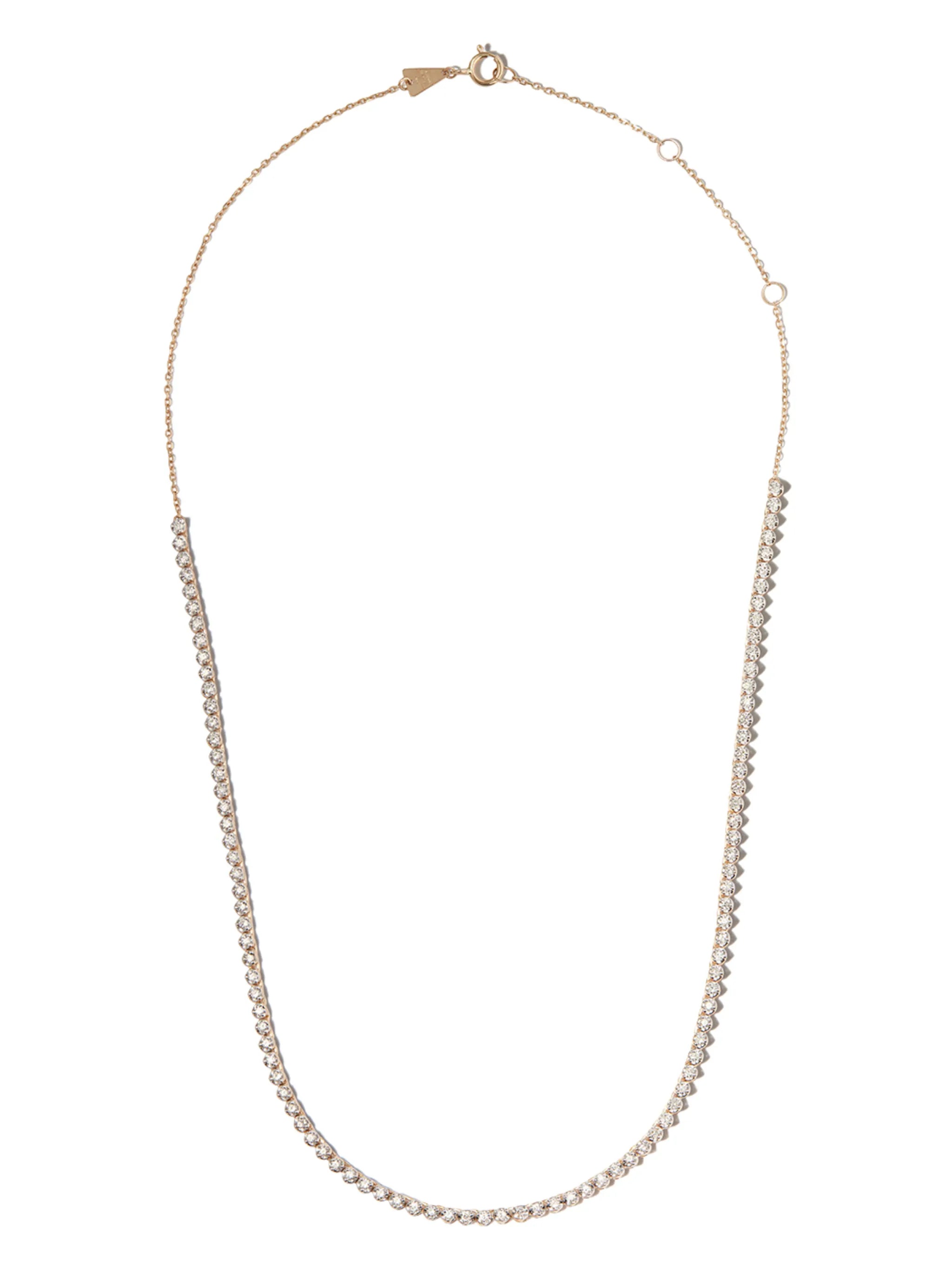 14kt yellow gold diamond necklace