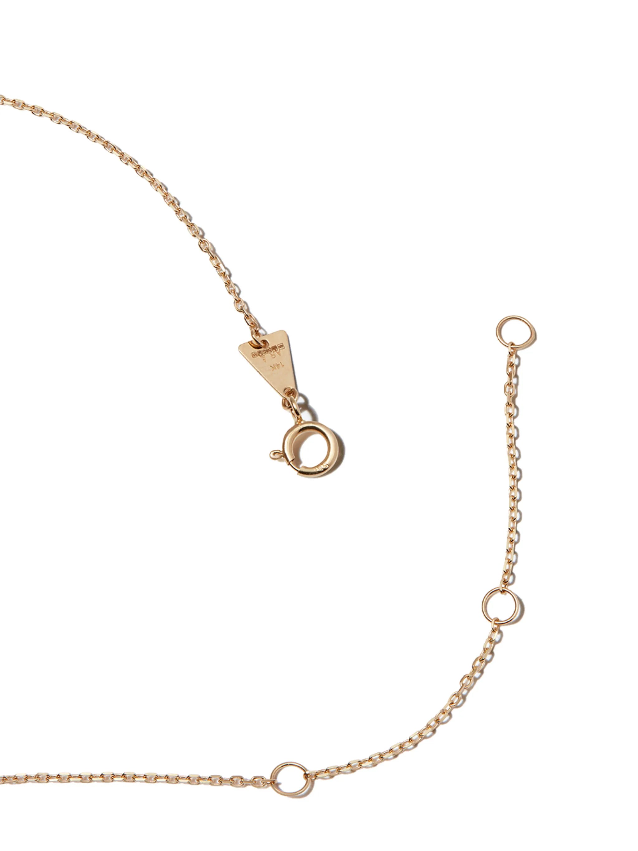 14kt yellow gold diamond necklace