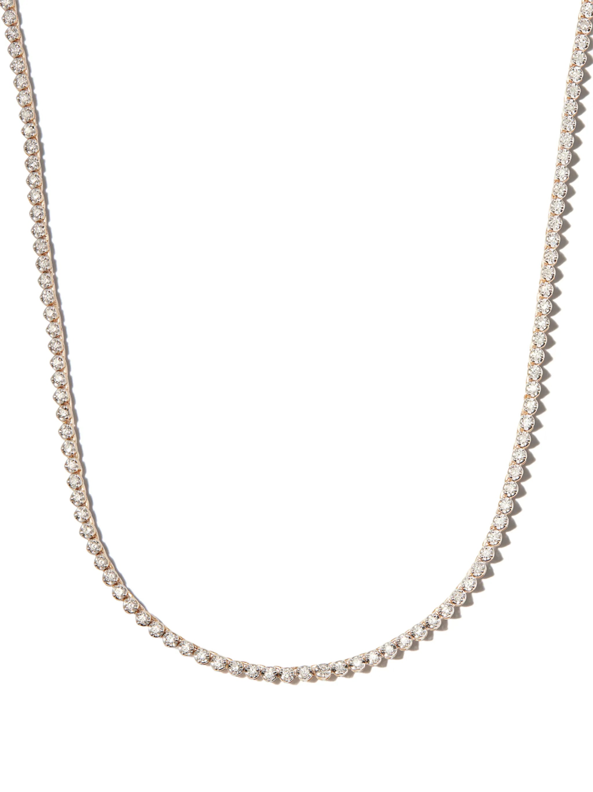 14kt yellow gold diamond necklace