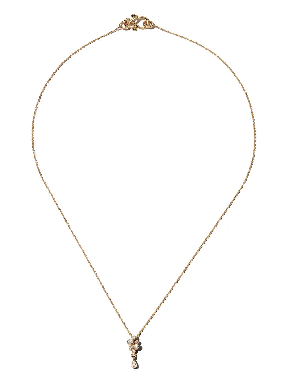 18kt yellow gold Splash diamond necklace