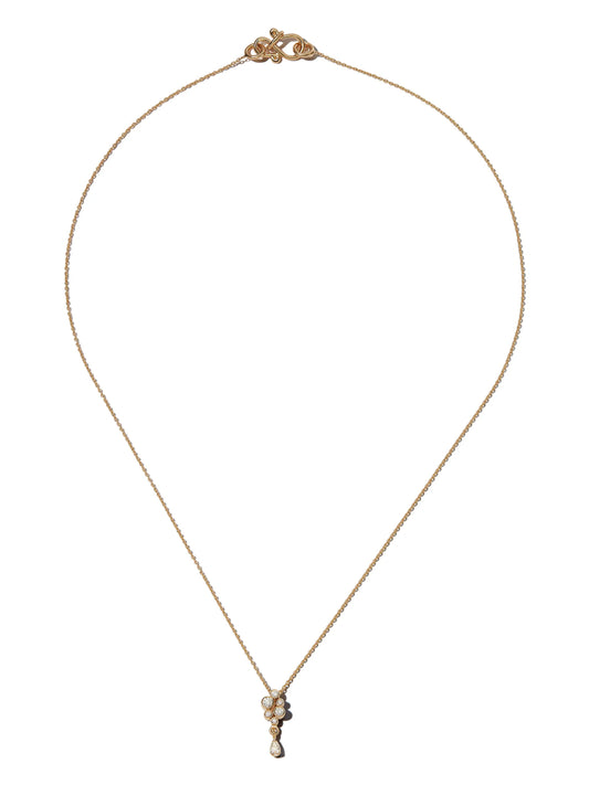 18kt yellow gold Splash diamond necklace