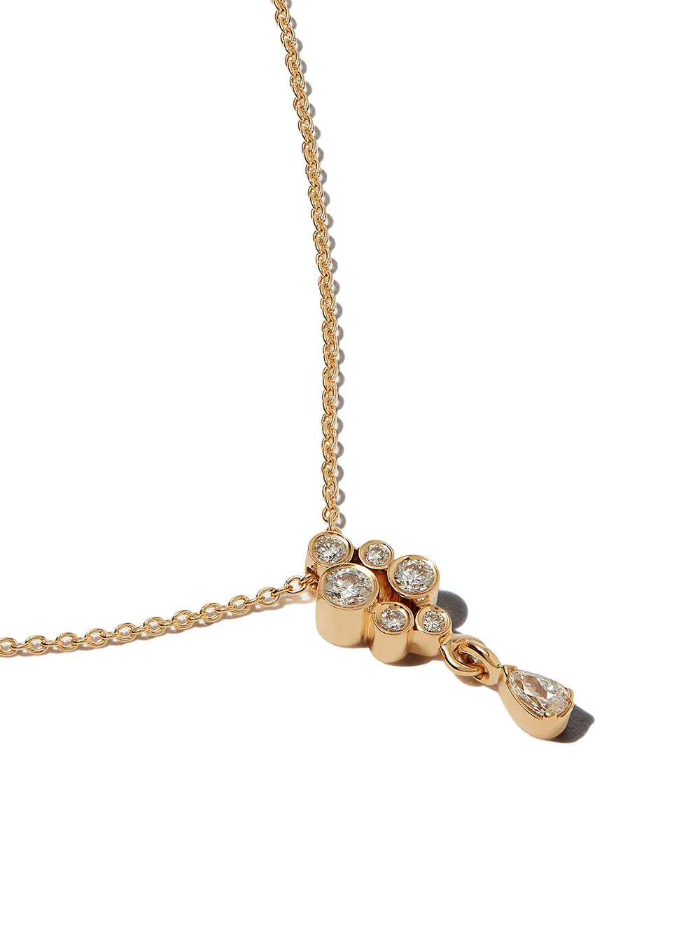 18kt yellow gold Splash diamond necklace