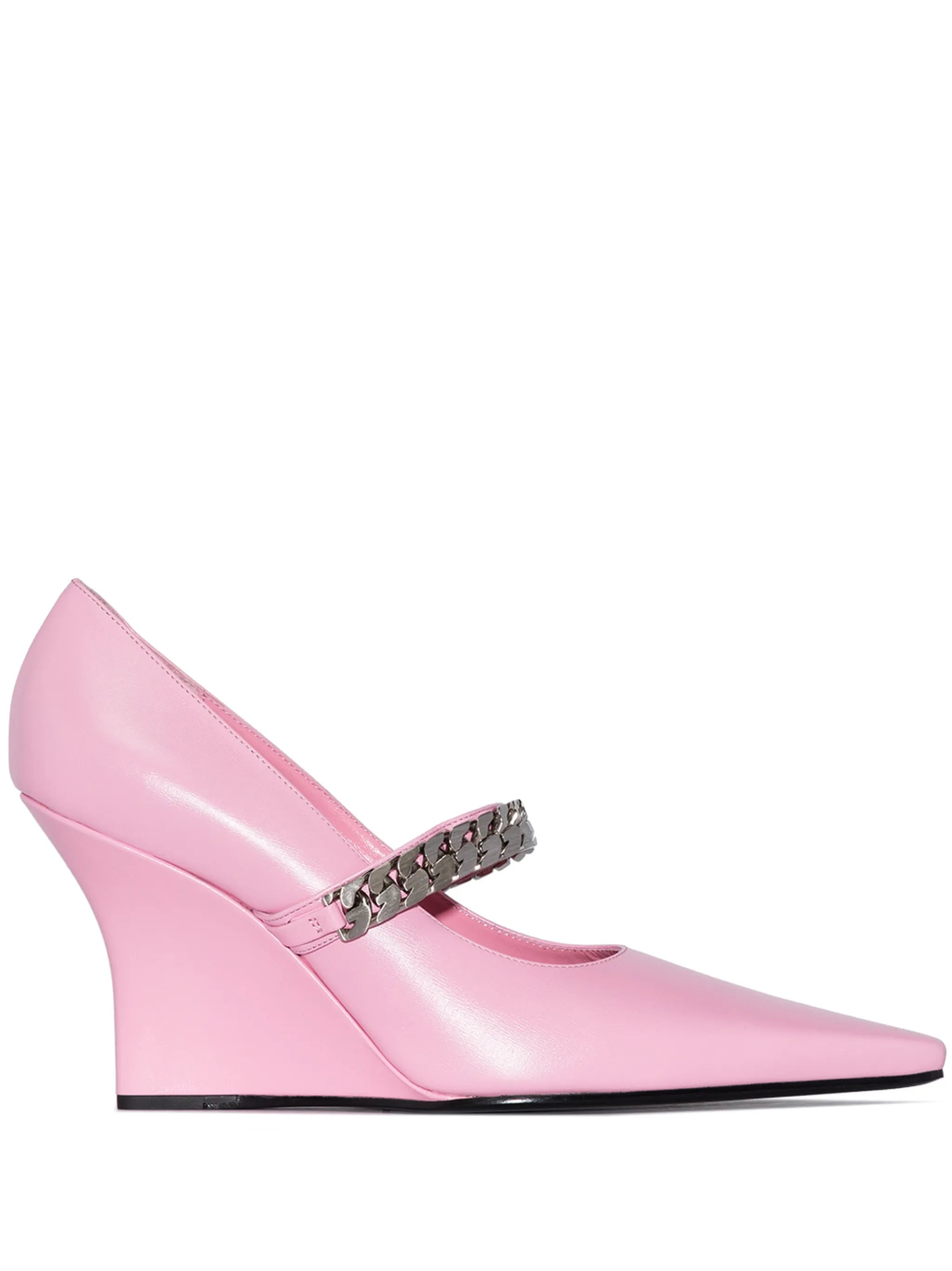 G Chain 85mm wedge pumps
