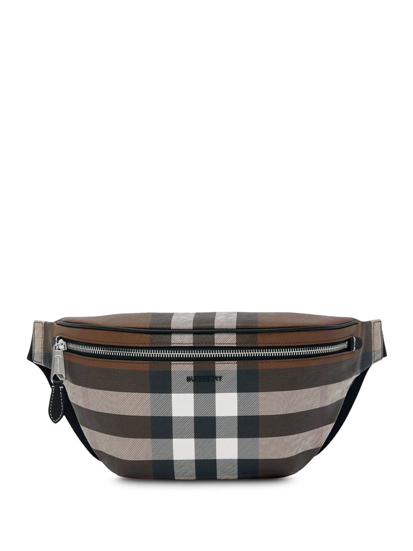 check pattern belt bag
